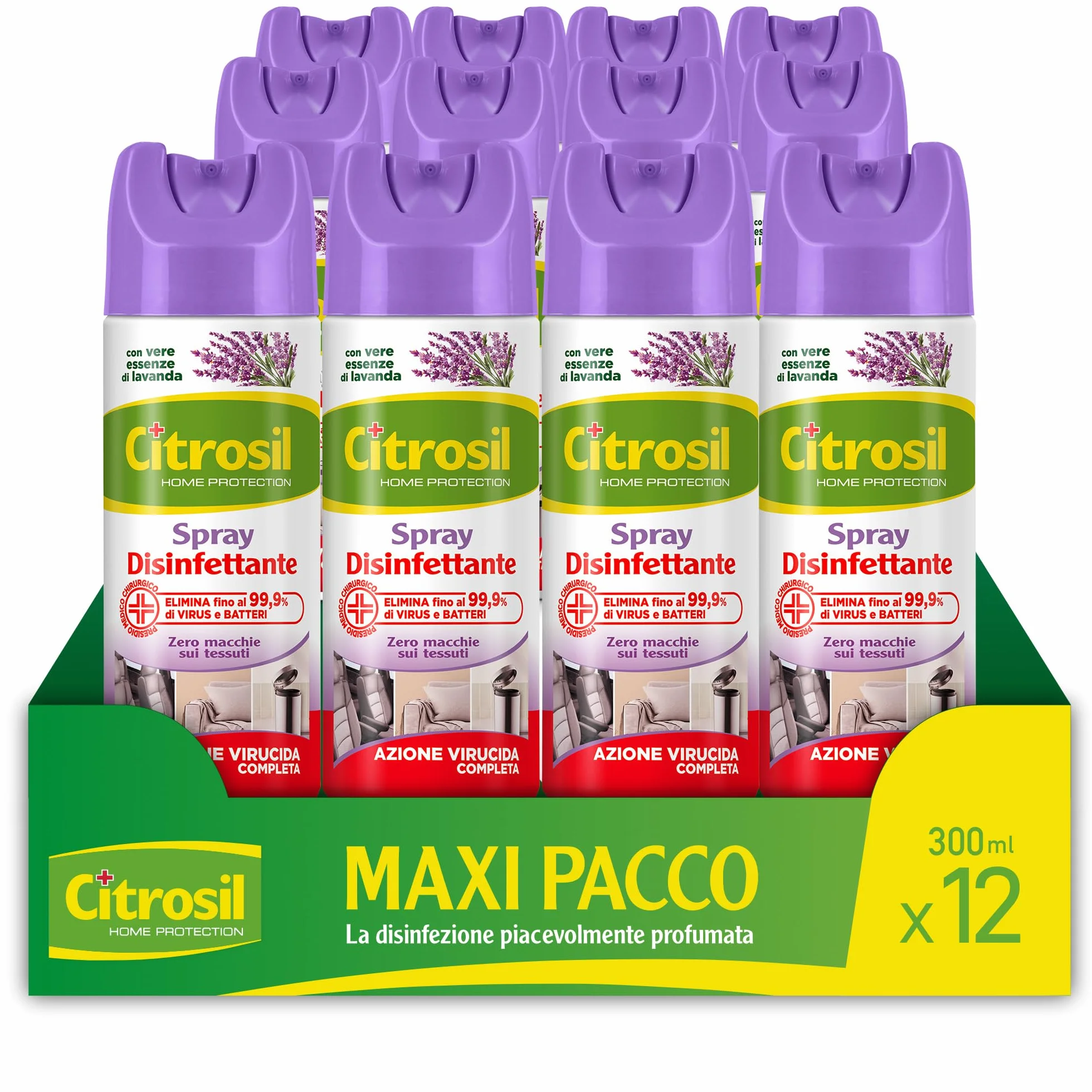 Citrosil Disinfettante Spray Virucida Lavanda 300 ml x 12 Confezioni