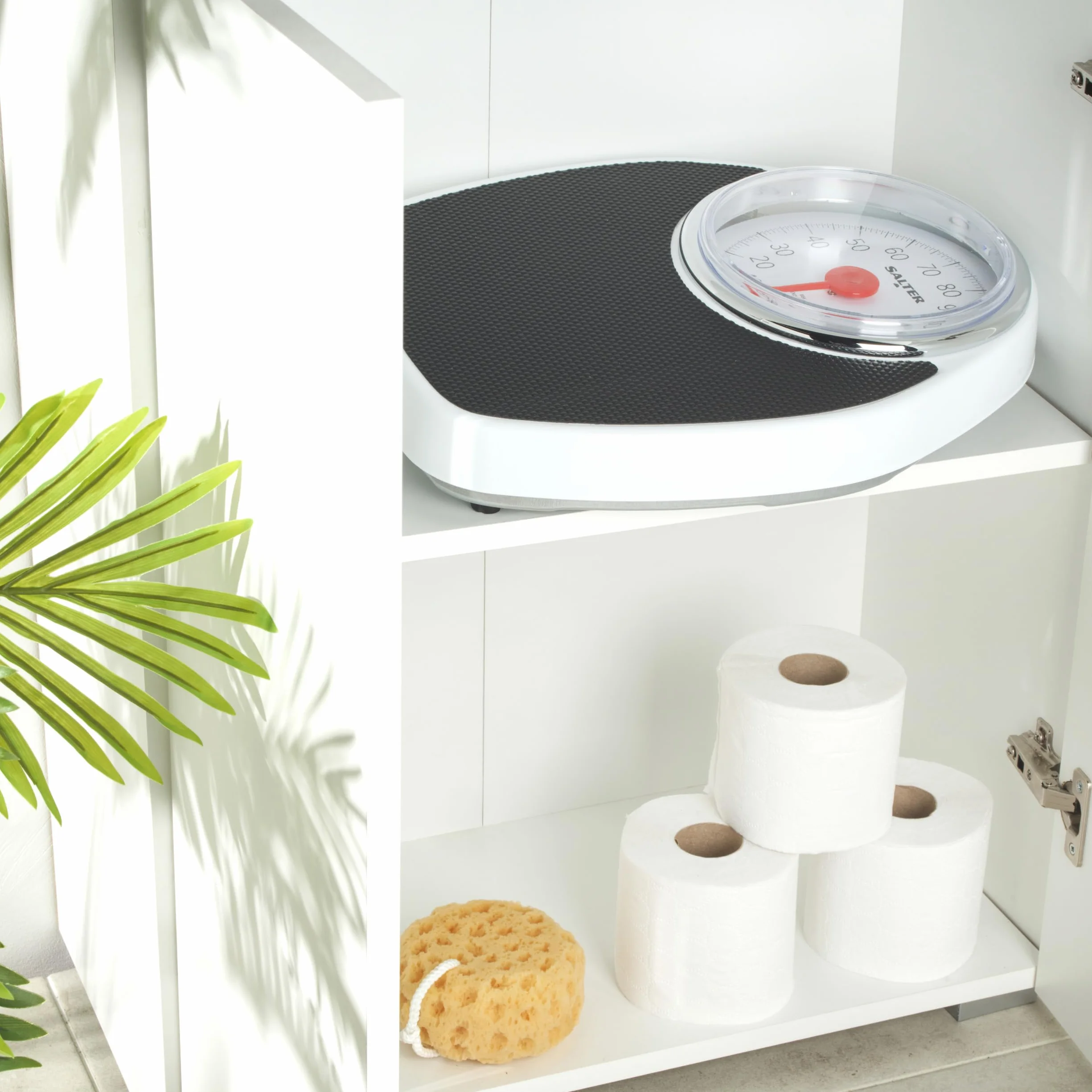 Salter 195 WHKR Bilancia meccanica da bagno Doctor Style 150 kg ampia pedana 180 mm finitura in gomma