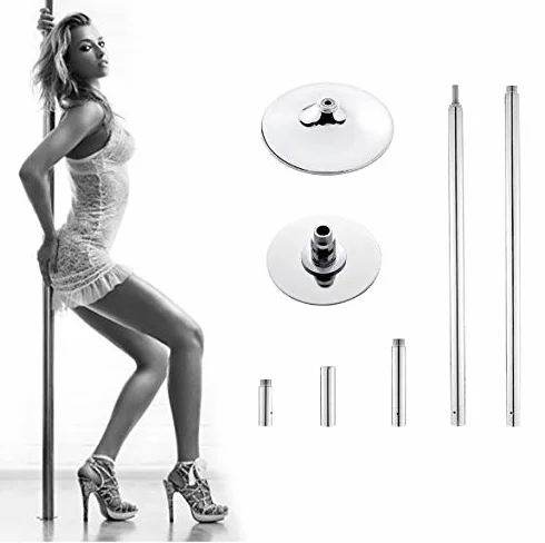 Palo per Pole Dance Regolabile in Altezza 2,24 m - 2,74 m Silver
