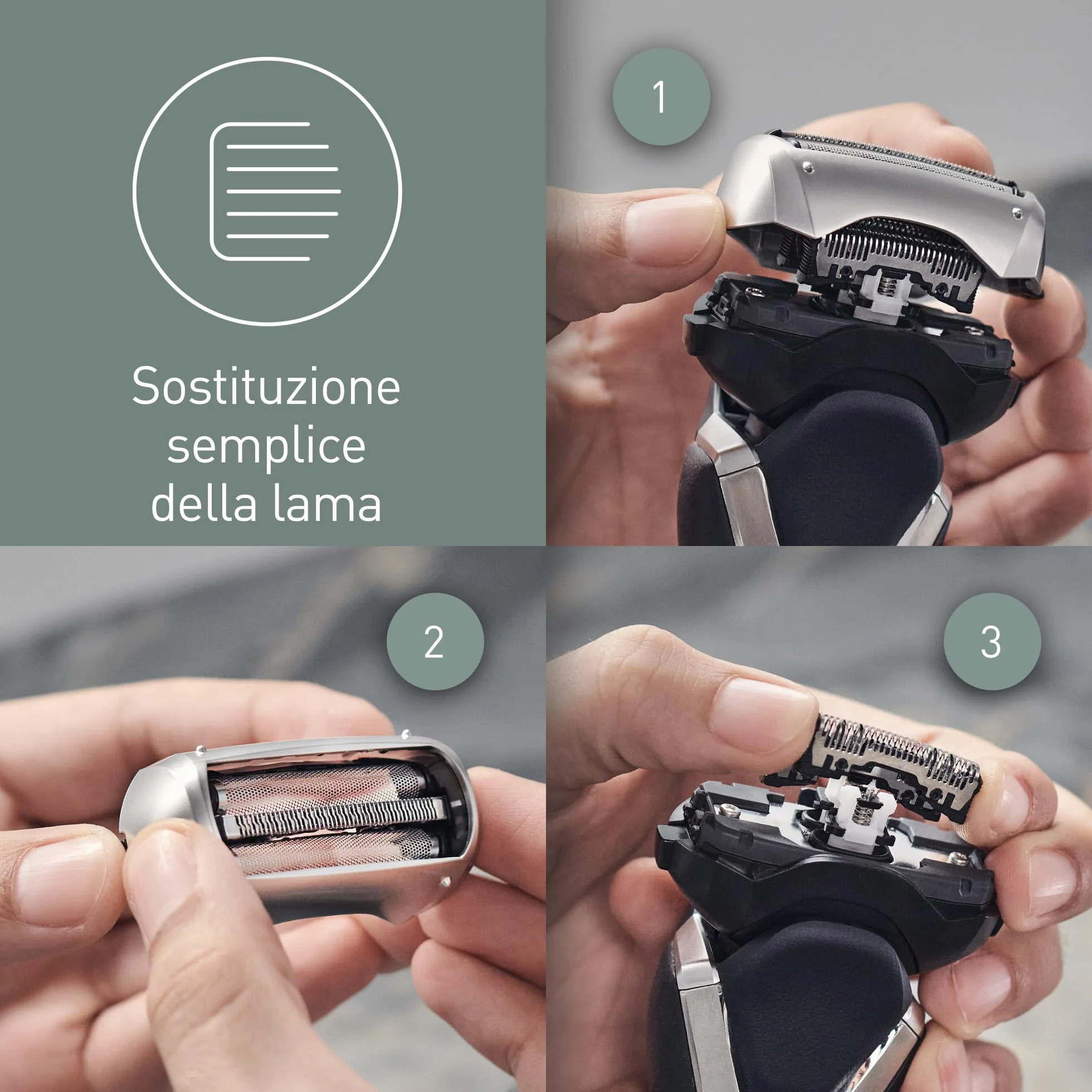 Panasonic WES9068Y1361 Testina di Ricambio Rasoi Elettrici Lama Interna Originale
