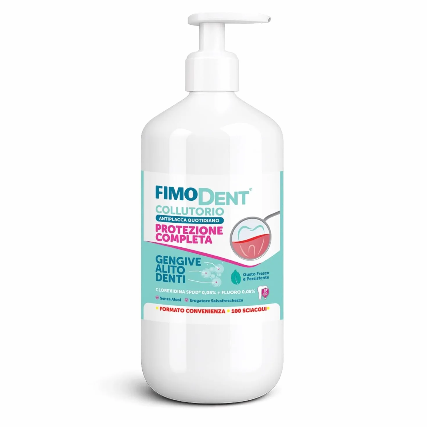 Fimodent Collutorio Antiplacca Quotidiano Clorexidina 0,05% Fluoro 1000mL
