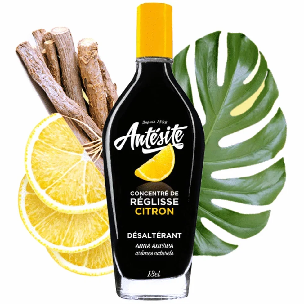 Antesite bevanda diluire acqua liquirizia limone