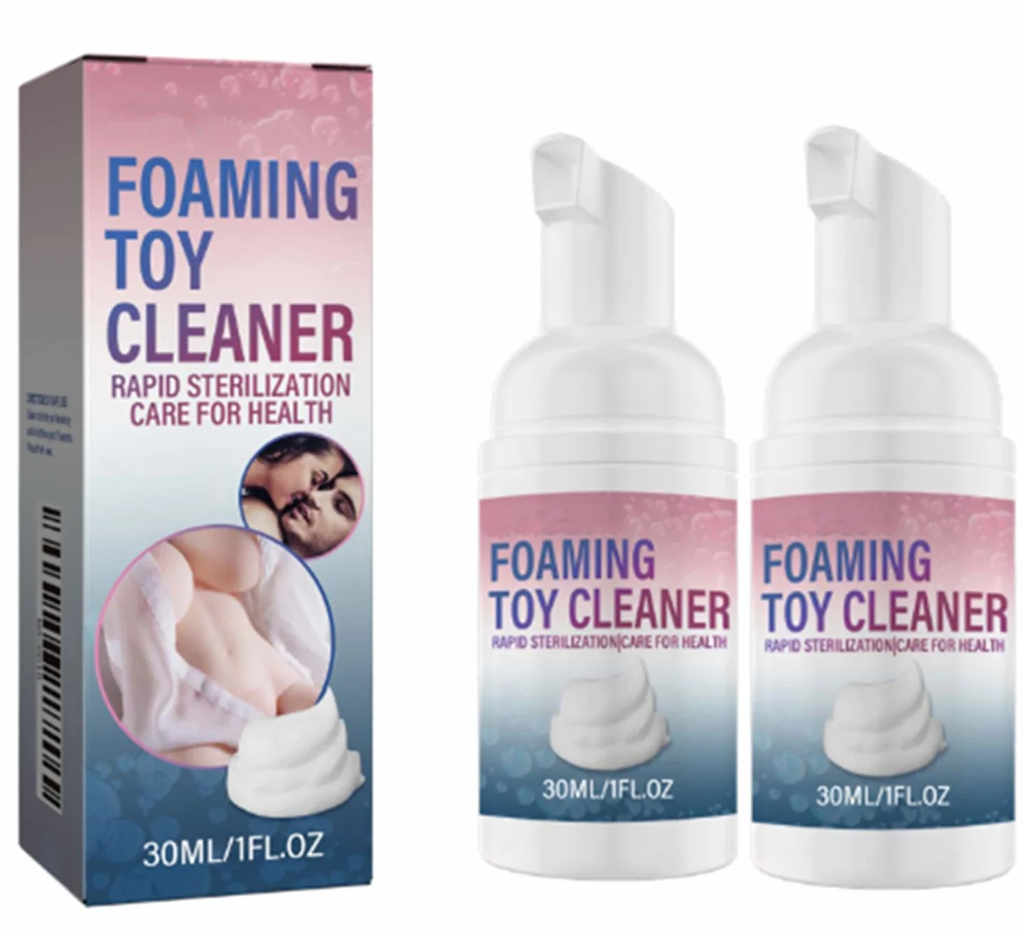 Fresh Foaming Toy Cleaner, detergente a secco in schiuma per giocattoli, Pulitore per giocattoli per adulti con formula naturale (2)