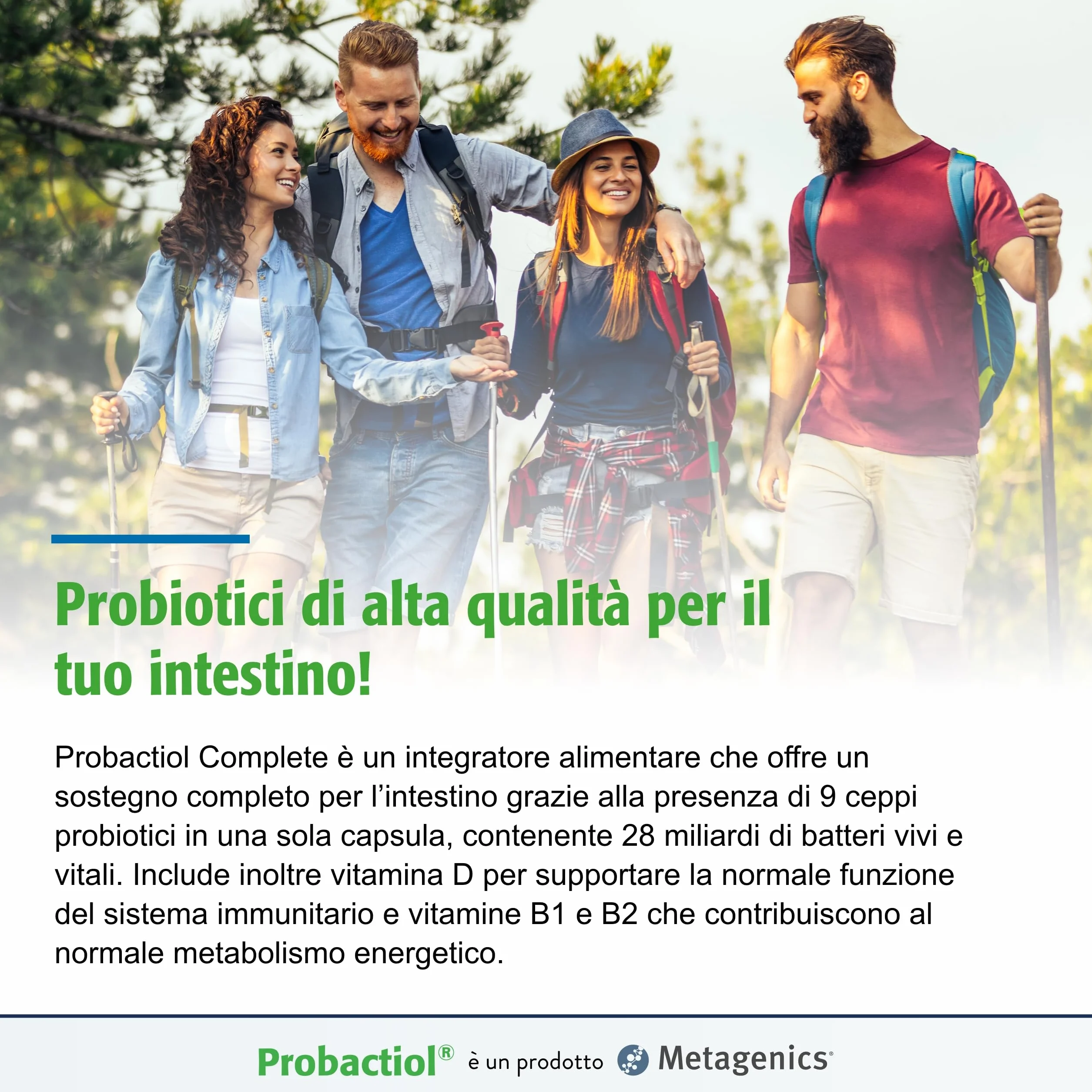 Metagenics Probactiol Complete 30 Capsule - 9 Ceppi Probiotici per Flora Intestinale