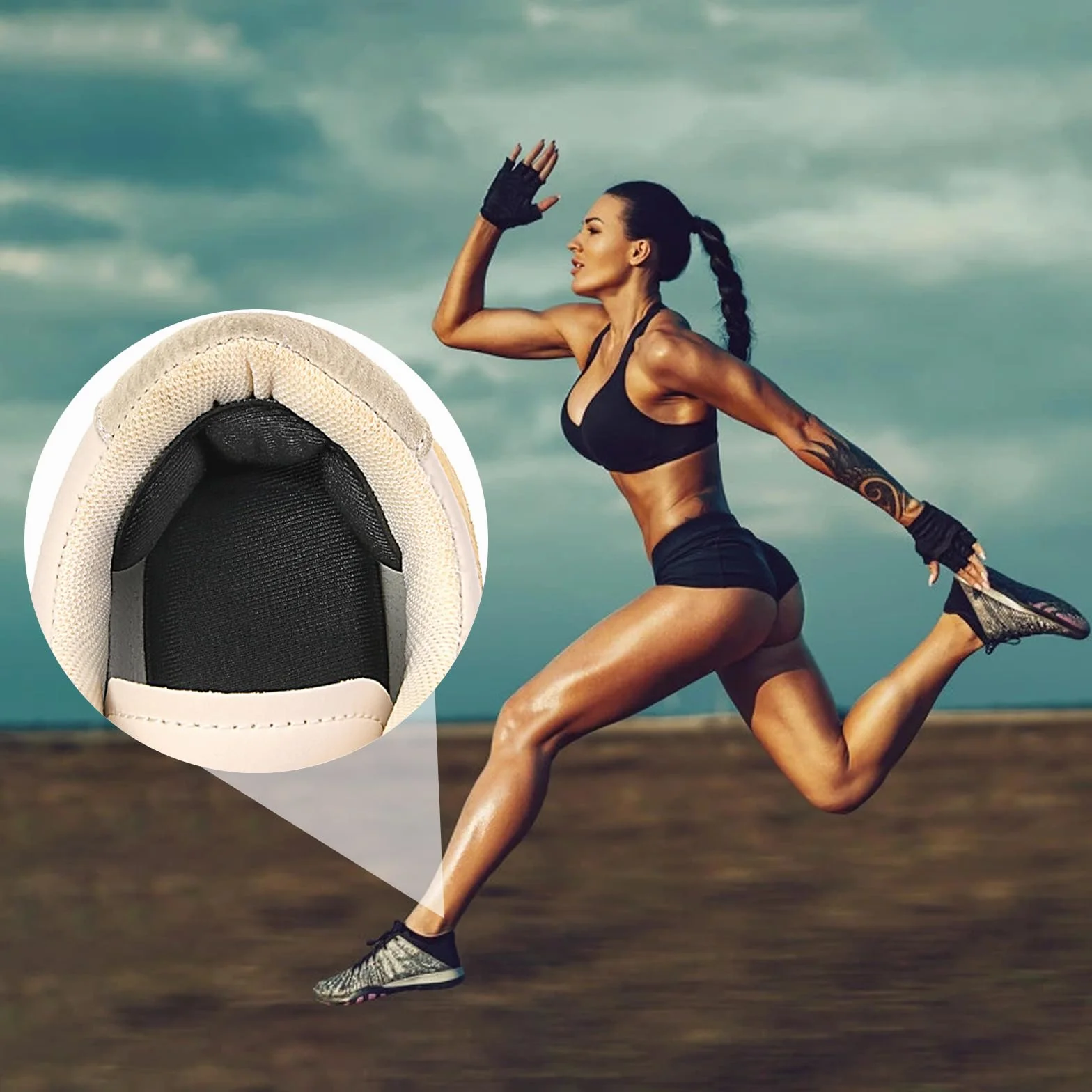 Cuscinetti per Tallone Adesivi Riutilizzabili Anti Vesciche per Scarpe Larghe Donne Uomini