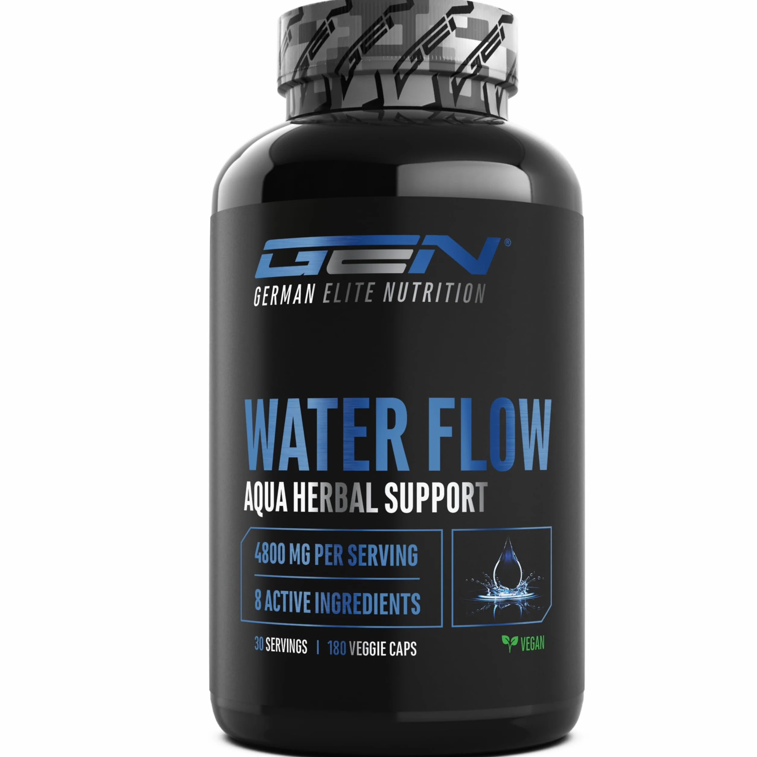 Water Flow Complex 180 capsule ortica tarassaco tè verde carciofo cranberry formula vegetale vegano alto dosaggio