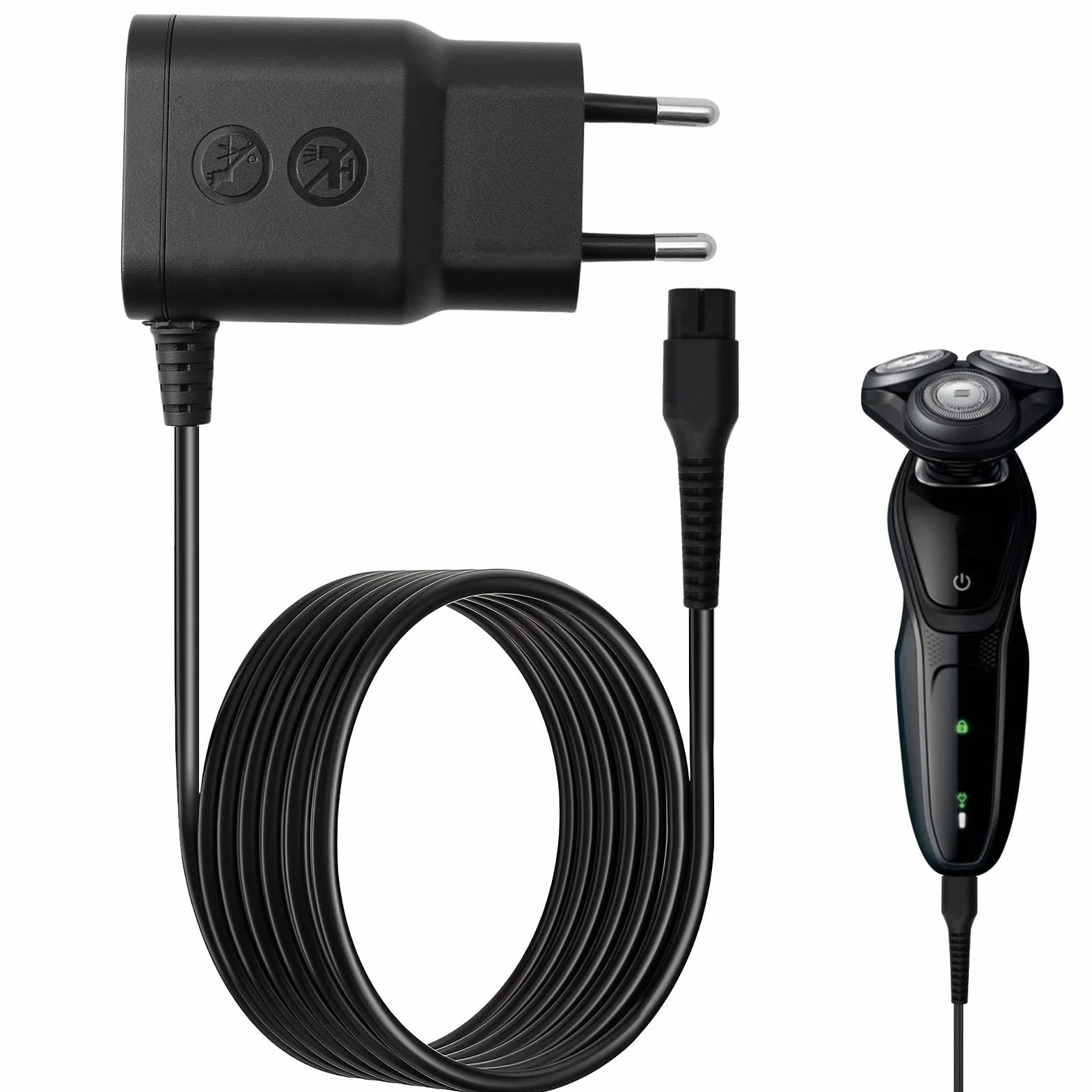 Philips HQ8505 Caricabatterie 15V Serie 5000 7000 9000 MG7720 QP6550 QP6530 BG5020 HC3518 BT5509 QC5115 OneBlade Pro