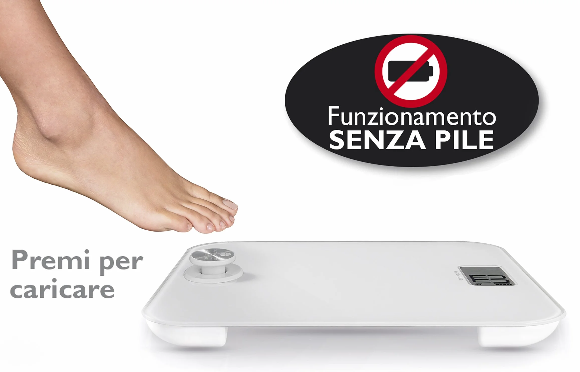 Sensation 869 Smart Body Scale Pesapersone Elettronica Ricaricabile Manualmente 100 gr 180 Kg