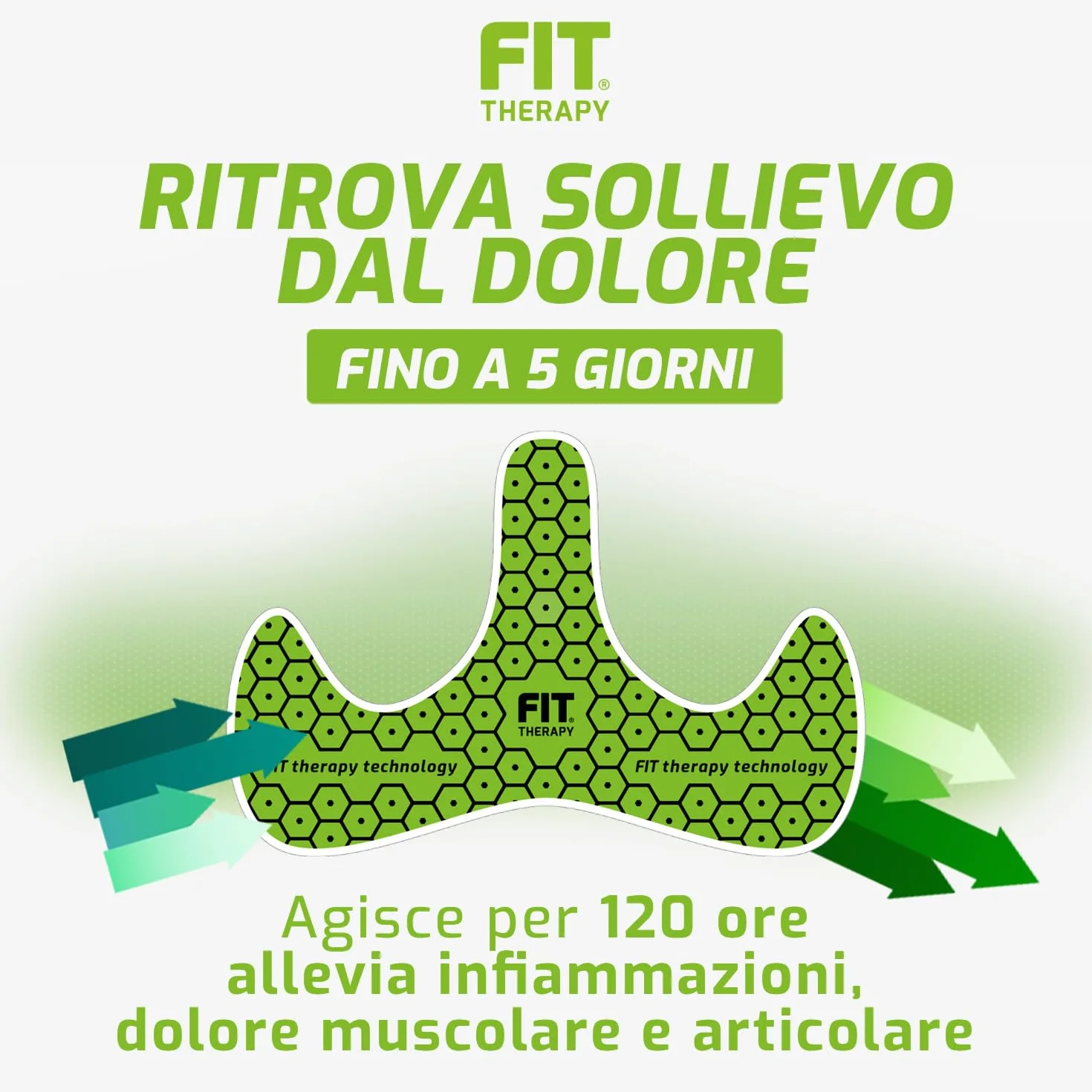 Cerotti Antidolorifici Antinfiammatori Caviglia Impermeabile Senza Farmaci Dura 5 Giorni (2 cerotti)