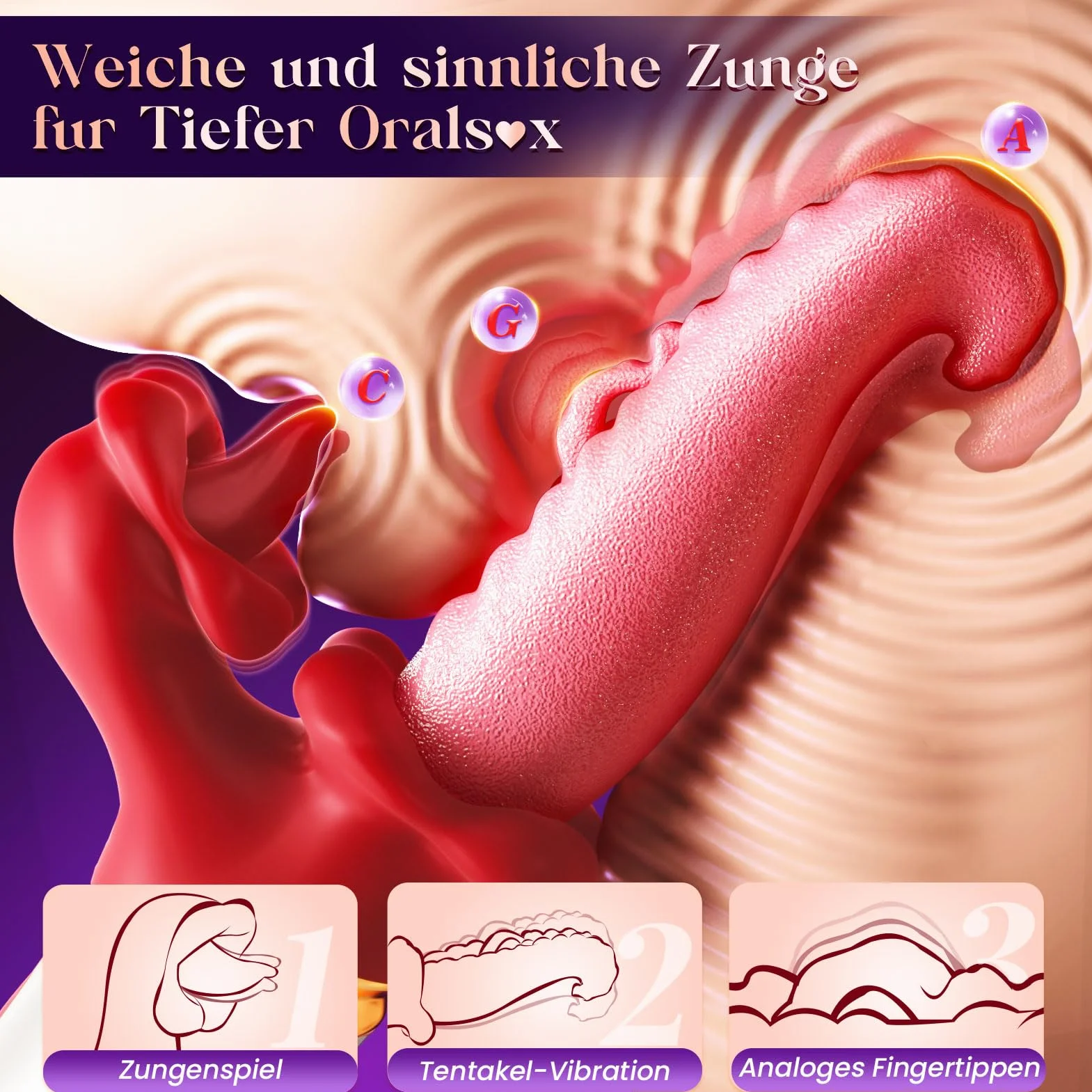 Dildo Vibratoreper Donna Professionale Sex Toys, 7 Vibratore Leccata e Battiti Sexytoysys Donna Coppia, Vibratoriper Donne Sex Toy, Vibratoreper Donna Piccolo Vibratore Donna Toys Sessuali per Donna