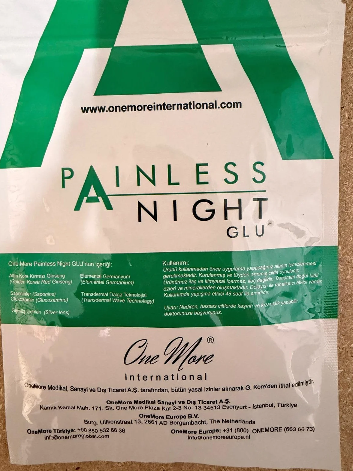 Painless Night GLU Cerotti ginseng rosso 25 pezzi