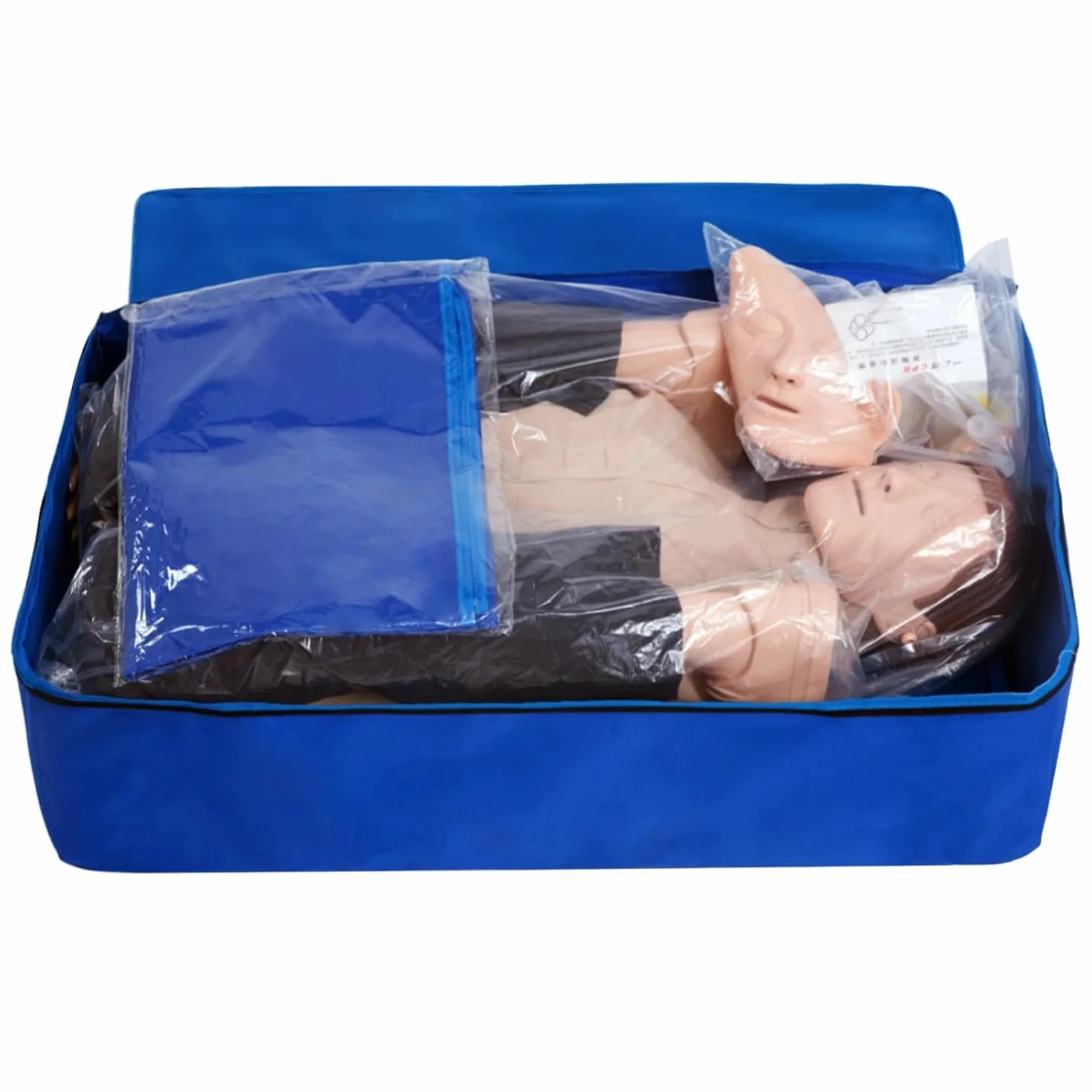 Manichino Primo Soccorso RCP per Rianimazione con Pelle del Viso Sostituibile 4 Sacche Polmonari