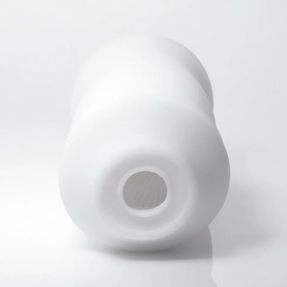 TENGA Zen 3D Sensual Sleeve Male Masturbator, Soothing Sculpted and Reusable Massager, TNH-003 Zen, White (TNH003)