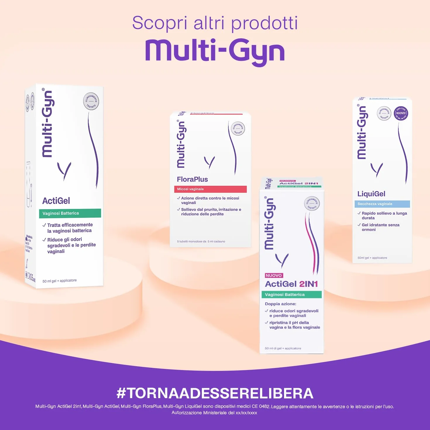 Multi-Gyn LiquiGel con applicatore per un immediato sollievo 50 ml - contro la secchezza vaginale, il dolore, il prurito o le irritazioni - Senza ormoni con ingredienti naturali