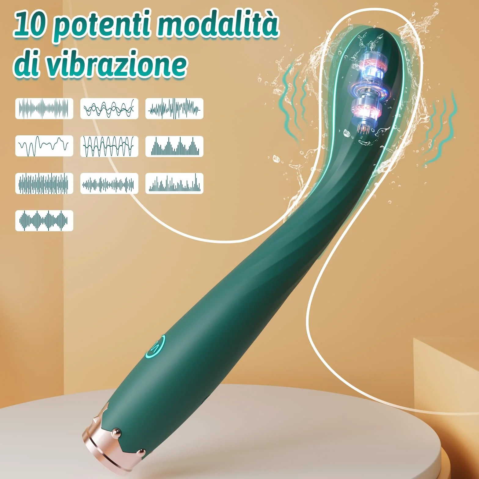 Sex Toys Dildo Vibratoreper Donna - Vibratoreper Donna Punto G Squirting Dildo Anale con 10 Vibrazioni per Vibratoreper Donna Realistico Stimolatore Clitorideo Femminile,Sextoysdonna Dildo Vibrante