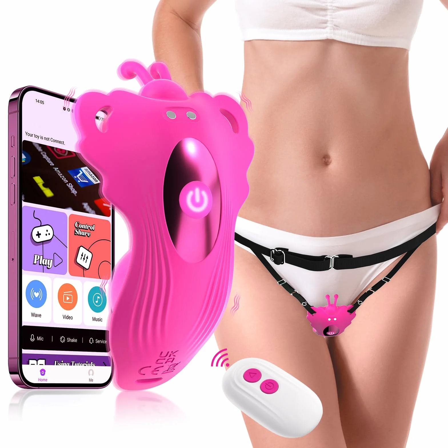 Vibratoreper Donna Professionale Sexytoysys Donna - Sex Toys Sessuali Vibratore Ovetto con Telecomando a Distanza, Vibrante Wireless Stimolatore Clitoride Femminile Vagina Vibratori Piccolo Sexy Toy