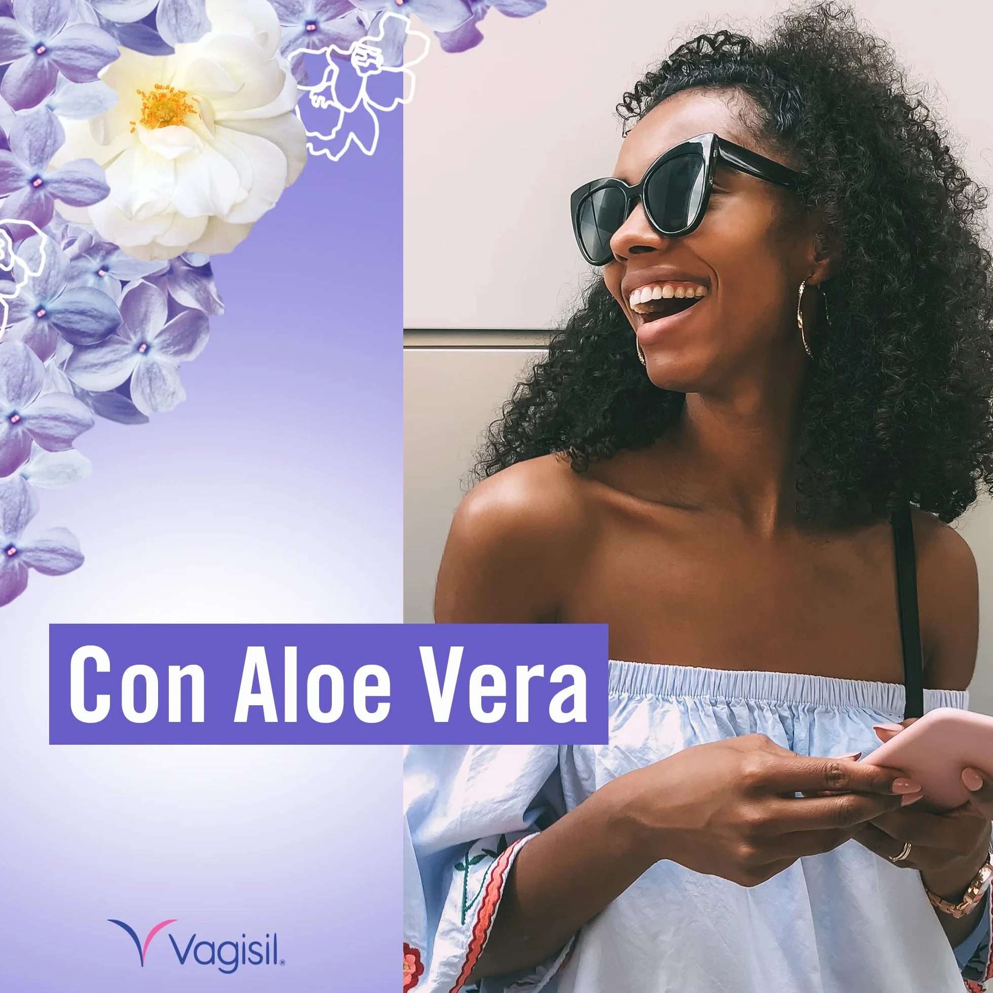 Vagisil Detergente Intimo Donna Essenza Delicata Al Lillà Di Primavera, Igiene Intima, Senza Sapone, 250 ml
