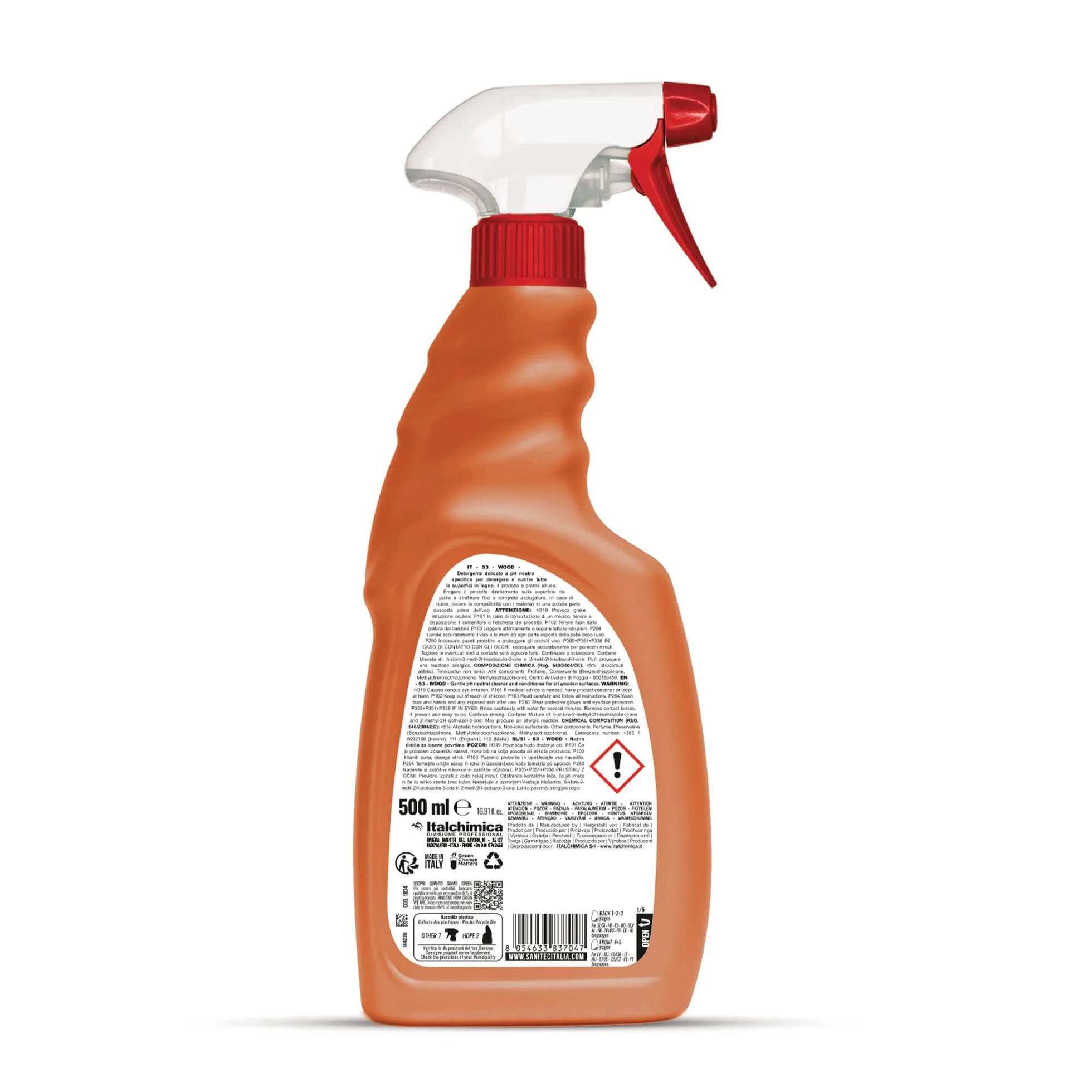 Sanitec Legno Detergente Specifico Spray 500 ml