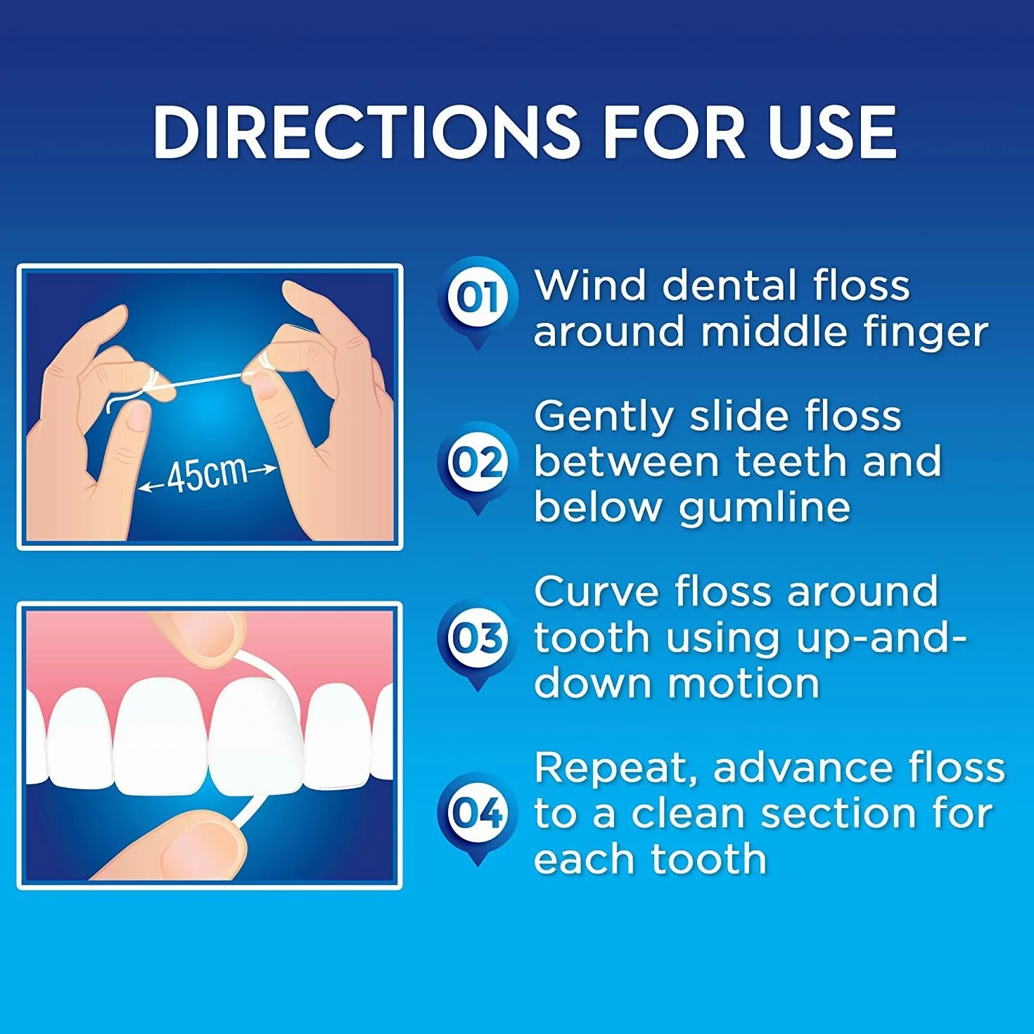 Oral-B Floss 49,4 m raso menta (6 pezzi)