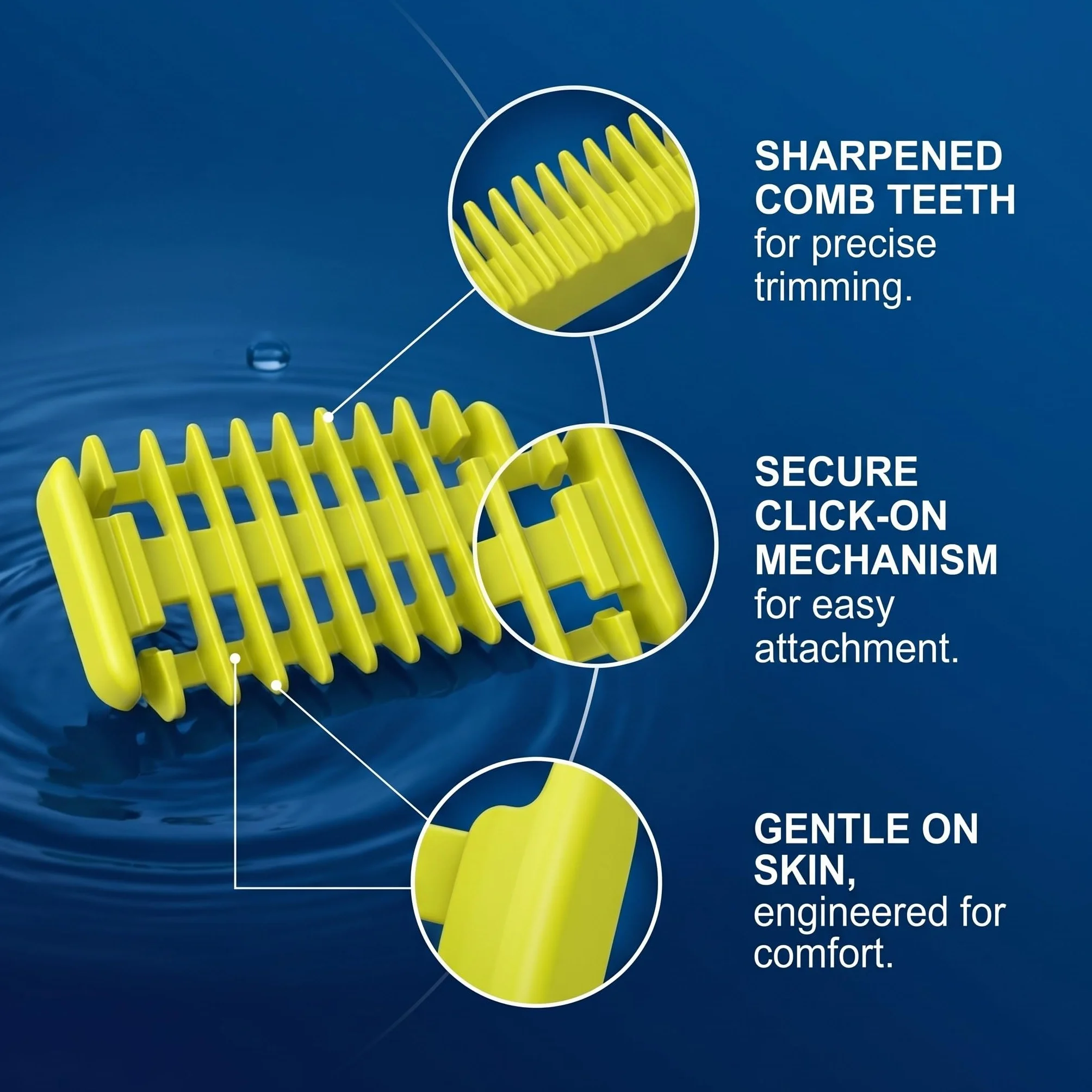 Pettini per Rasoio Corpo QP25XX QP26XX QP65XX QP66XX, 4 Pezzi Oneblade
