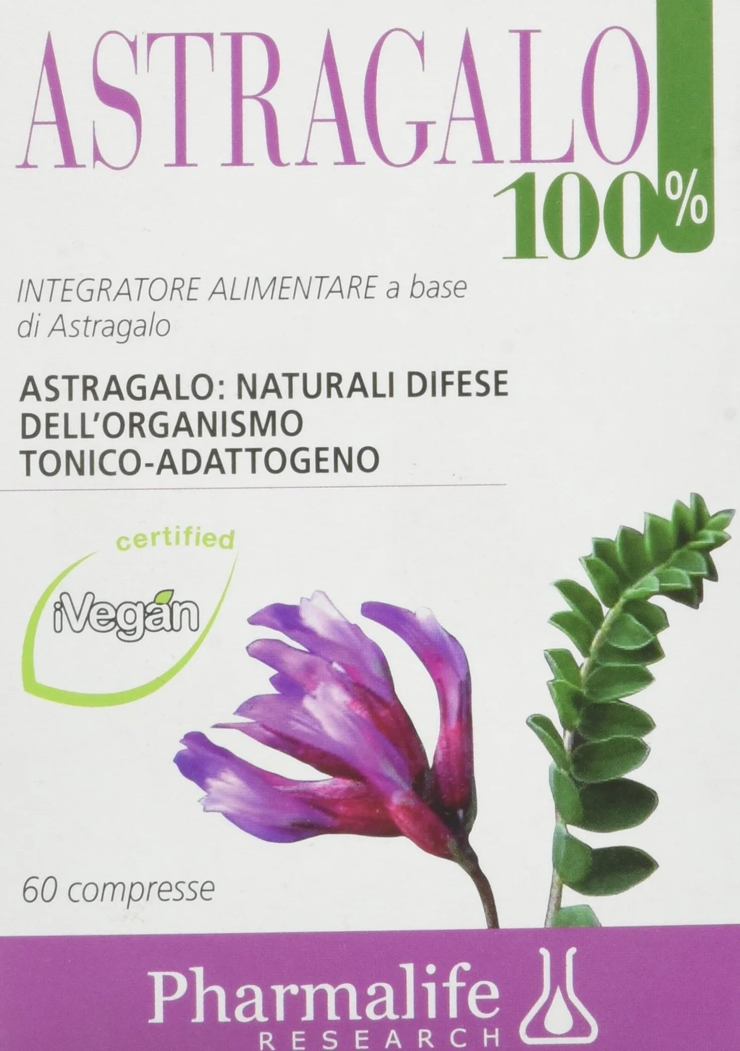 Pharmalife Astragalo 100% 60 Compresse
