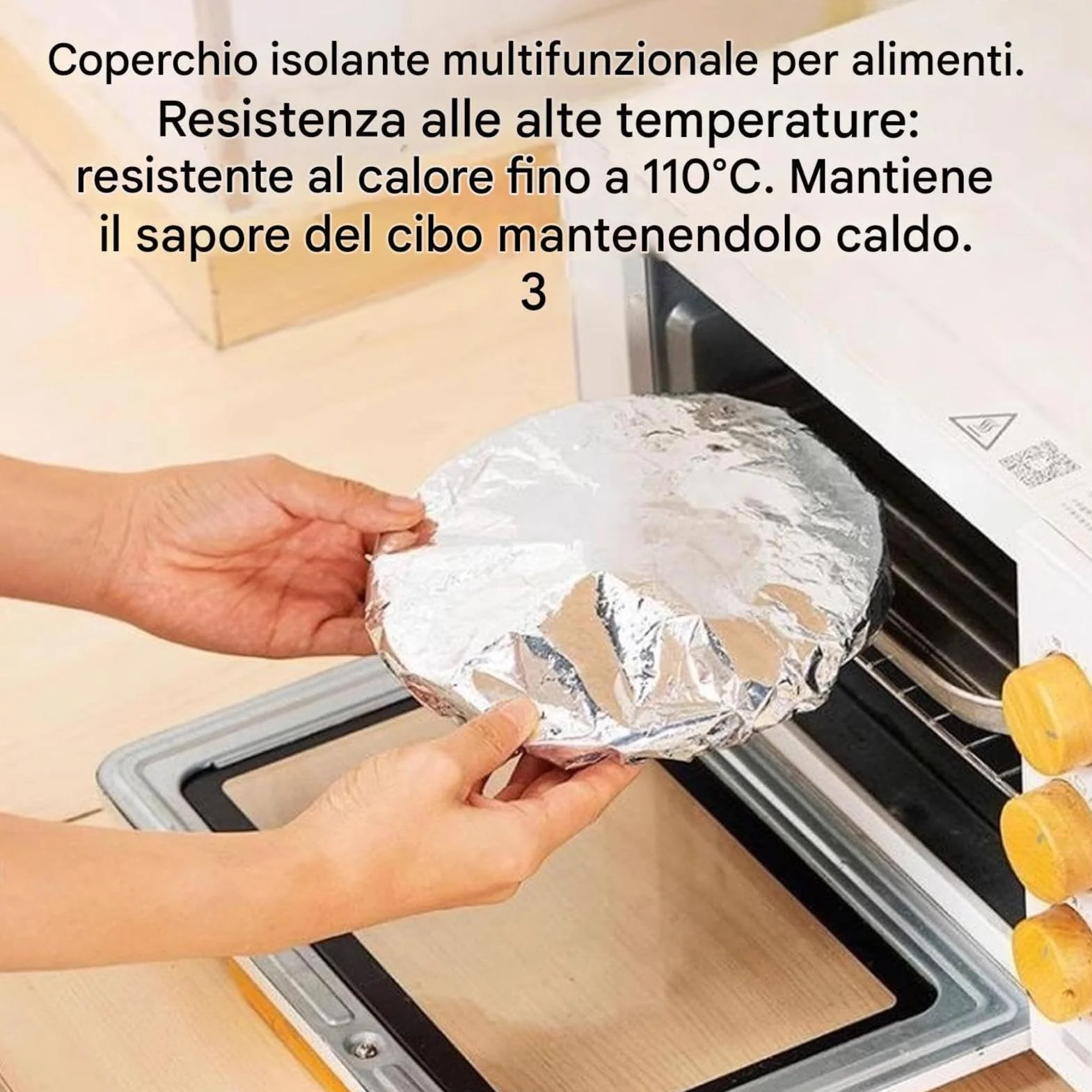Foglio alluminio copertura isolante 50 pezzi conservazione freschezza cucina