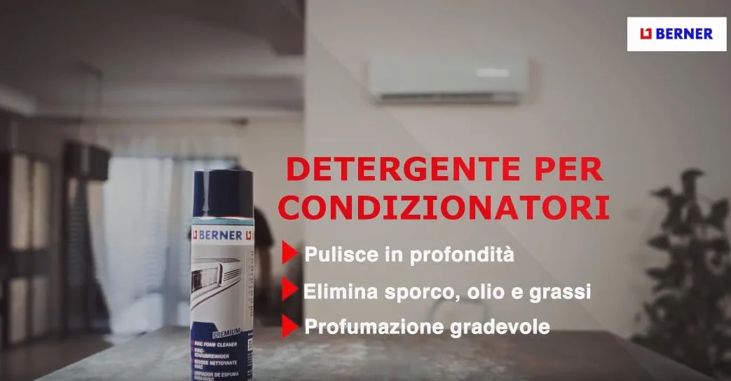 Berner Spray Condizionatore Igienizzante 500ml Schiuma Attiva per Climatizzatori Split