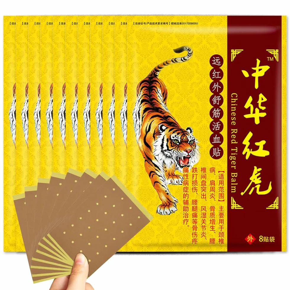 Cerotti Antidolorifici 88 Pezzi, Cerotto Della Tigre, Patch Anti Dolore per Collo Spalla Gambe Vita