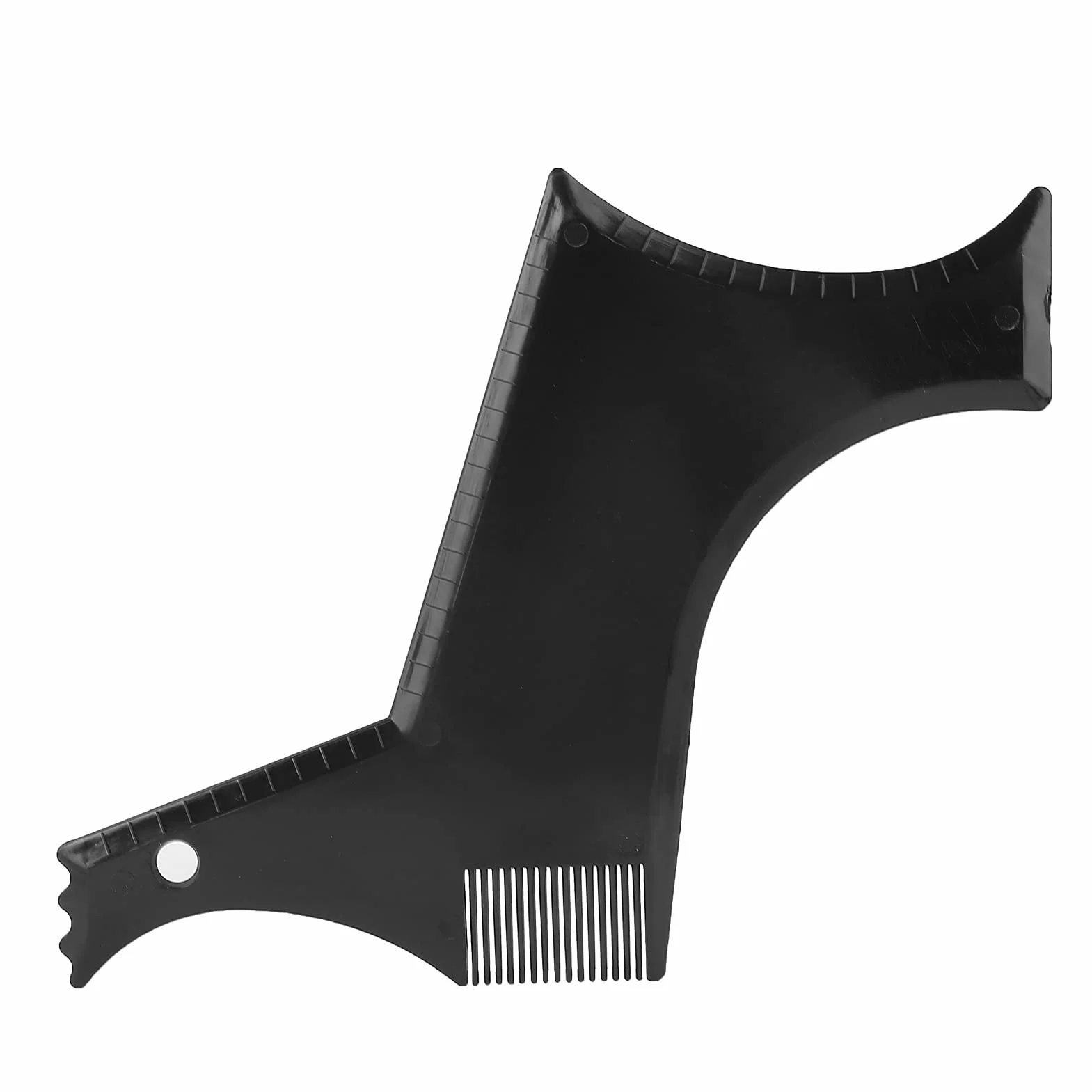 Strumenti per Modellare la Barba, Pettine Barba Uomo, Guida di Bellezza per Barba, Pratico Modello in Plastica per Taglio Perfetto e Rifinitura della Barba, Leggero e Portatile