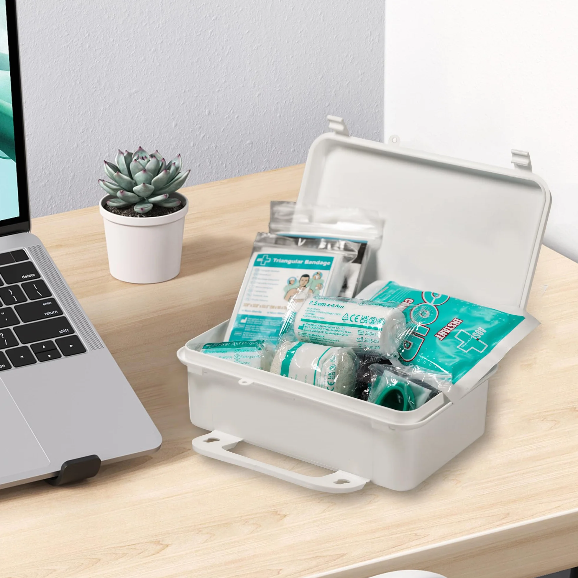 General Medi Set di pronto soccorso – 120 pezzi Premium kit di pronto soccorso per casa, auto, viaggi, ufficio, sport, escursionismo, campeggio, soccorso