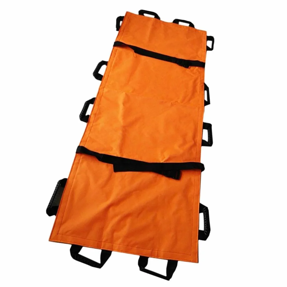 Barella di Emergenza in Lega di Alluminio Antiscivolo 195x70 cm Arancia