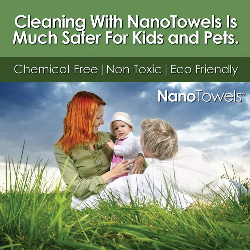 Nano Towels Panno Pulizia Ecologico Rivoluzionario Senza Sostanze Chimiche Acqua Sostituisce Salviette Carta Spugne
