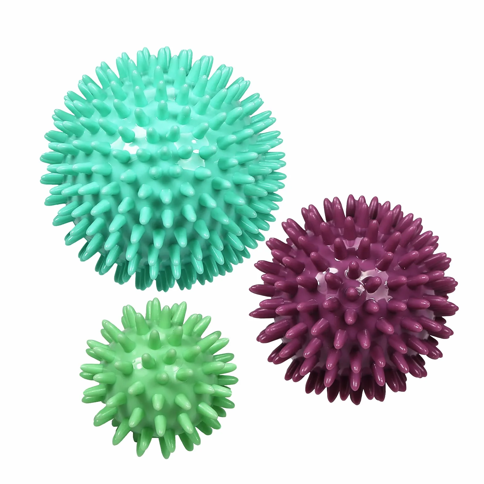 ResultSport - Palla da massaggio Riflessologia da stress - 6cm, 8cm, 10cm - per riflessologia, massaggi dei punti trigger, esercizi contro lo stress e il dolore miofasciale e lacrosse