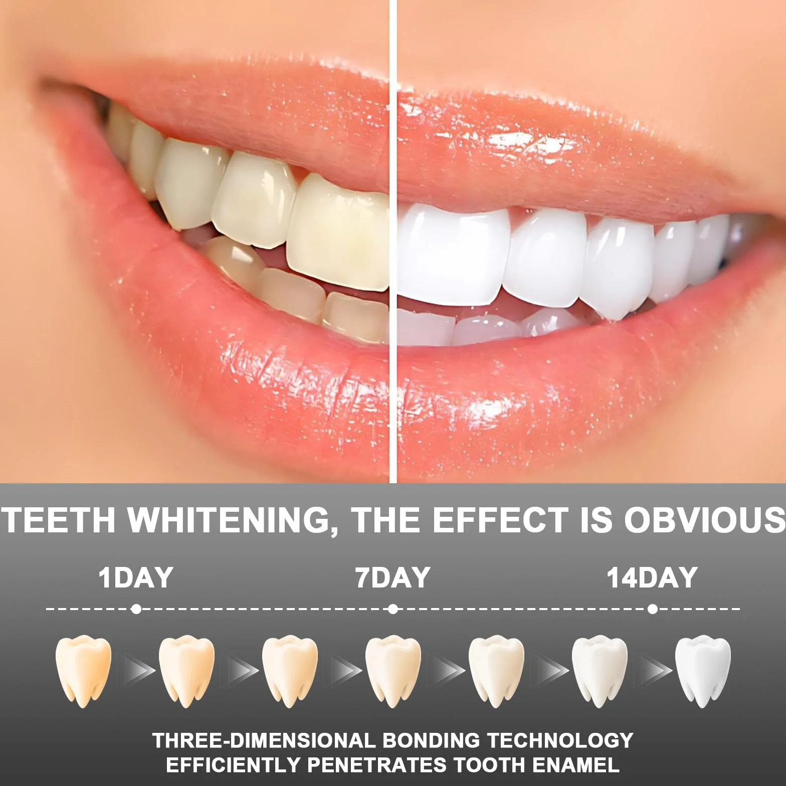 14 Strisce Strisce Sbiancanti Teeth, Sbiancanti Denti, Sbiancante Rapide Bianche Denti, Rimuove Teeth Macchie, per lo Sbiancamento e la Pulizia dei Denti