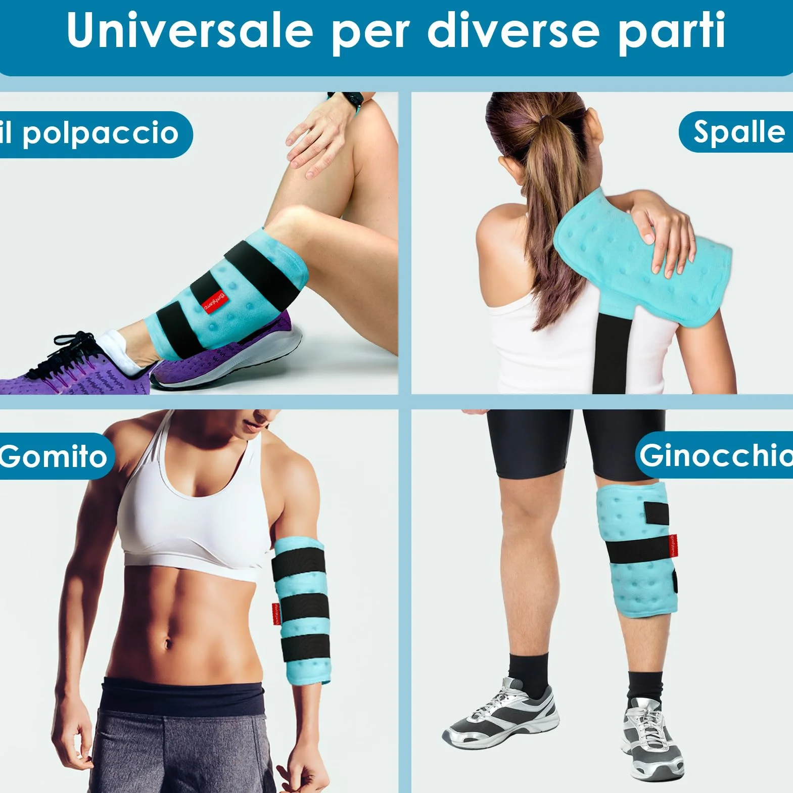 Comfytemp Impacchi di Ghiaccio Riutilizzabili 30x30cm per Dolori, Gonfiori e Tendiniti