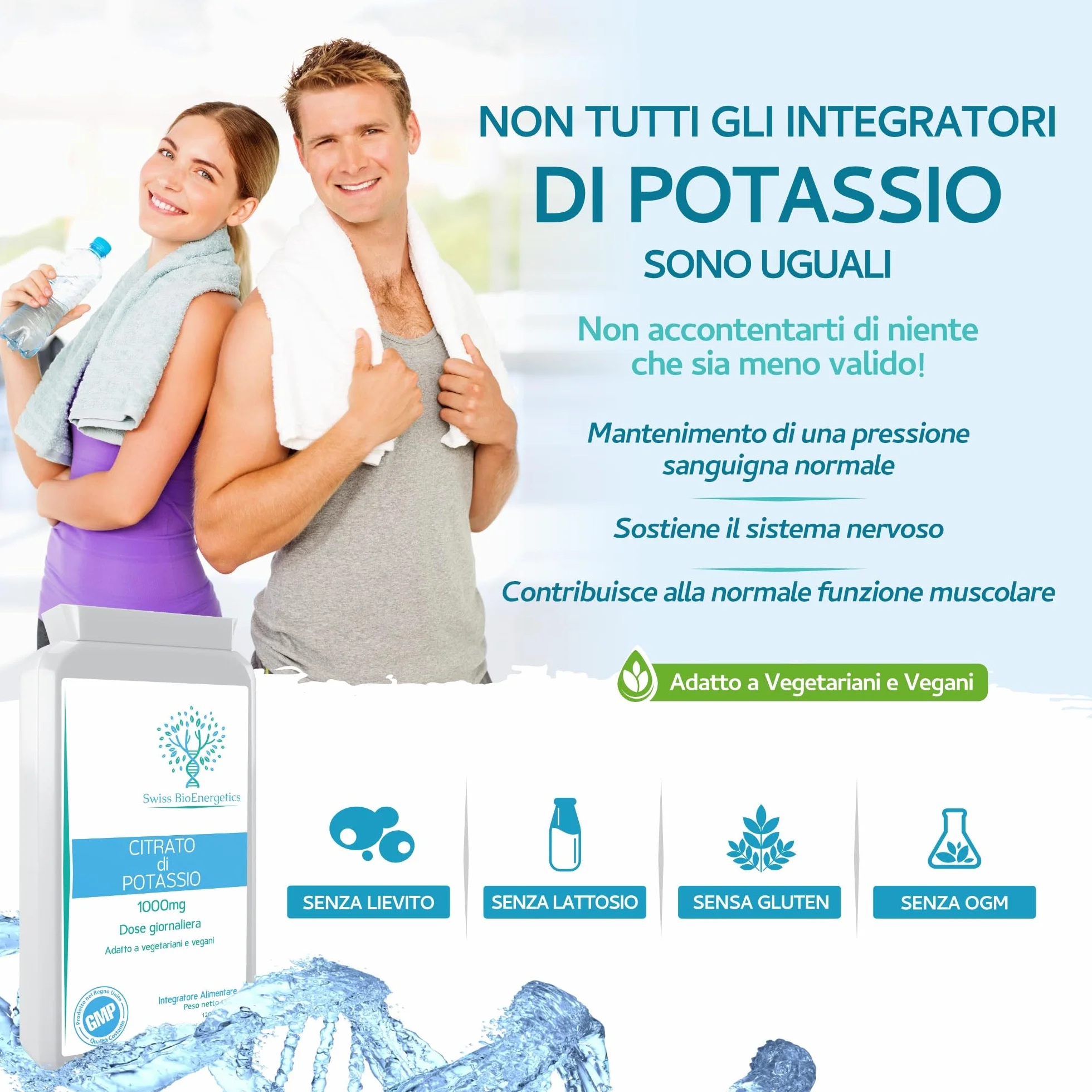 Citrato di potassio 1000 mg al giorno - 120 capsule vegane - Supporto elettrolitico ad alta resistenza con una biodisponibilità e un assorbimento eccellenti - Ottimo per la chetogenesi e il digiuno