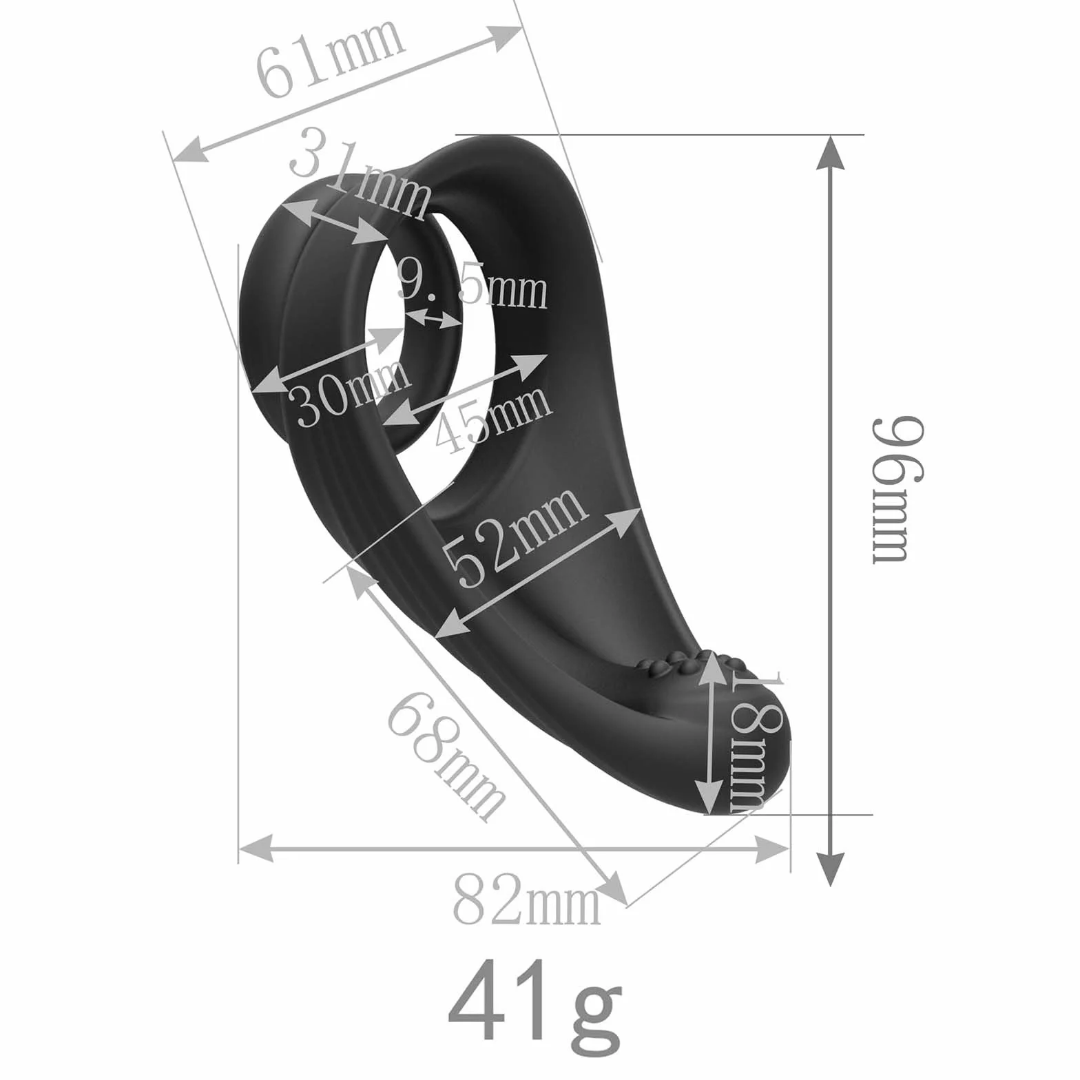 Set di anelli da allenamento super elastici e leggeri, anelli speciali per stretching e resistenza da uomo, set fitness opzionale in 3 misure - E71IT (Black：A)
