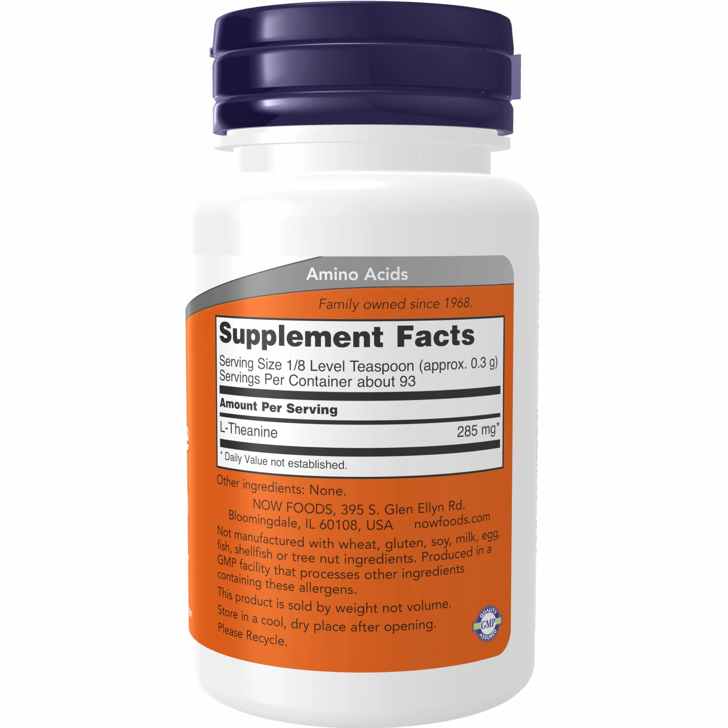 NOW Foods L-Theanine, Pure Powder - 28g
