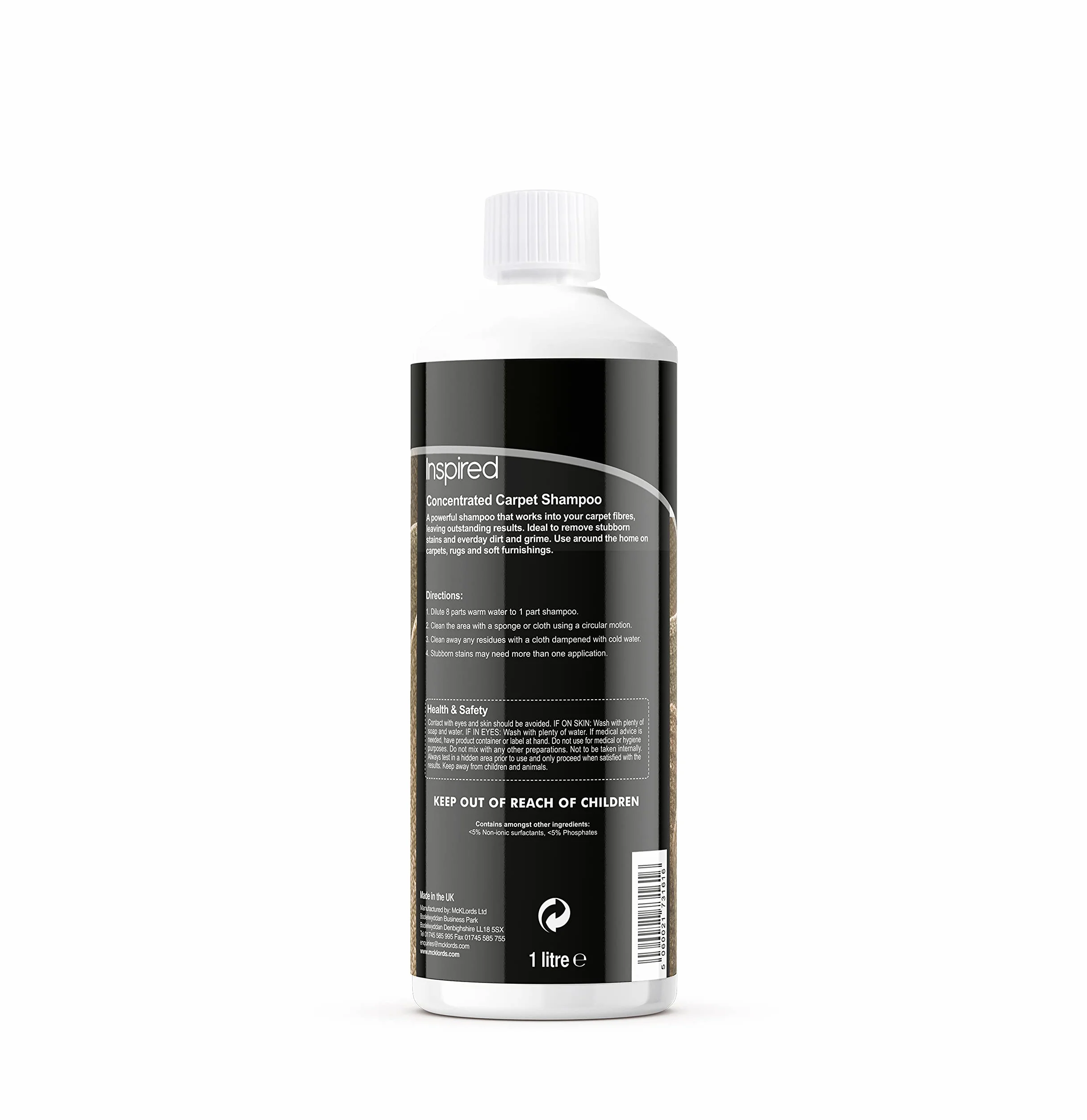 McKlords Ltd Shampoo Tappeto 1L