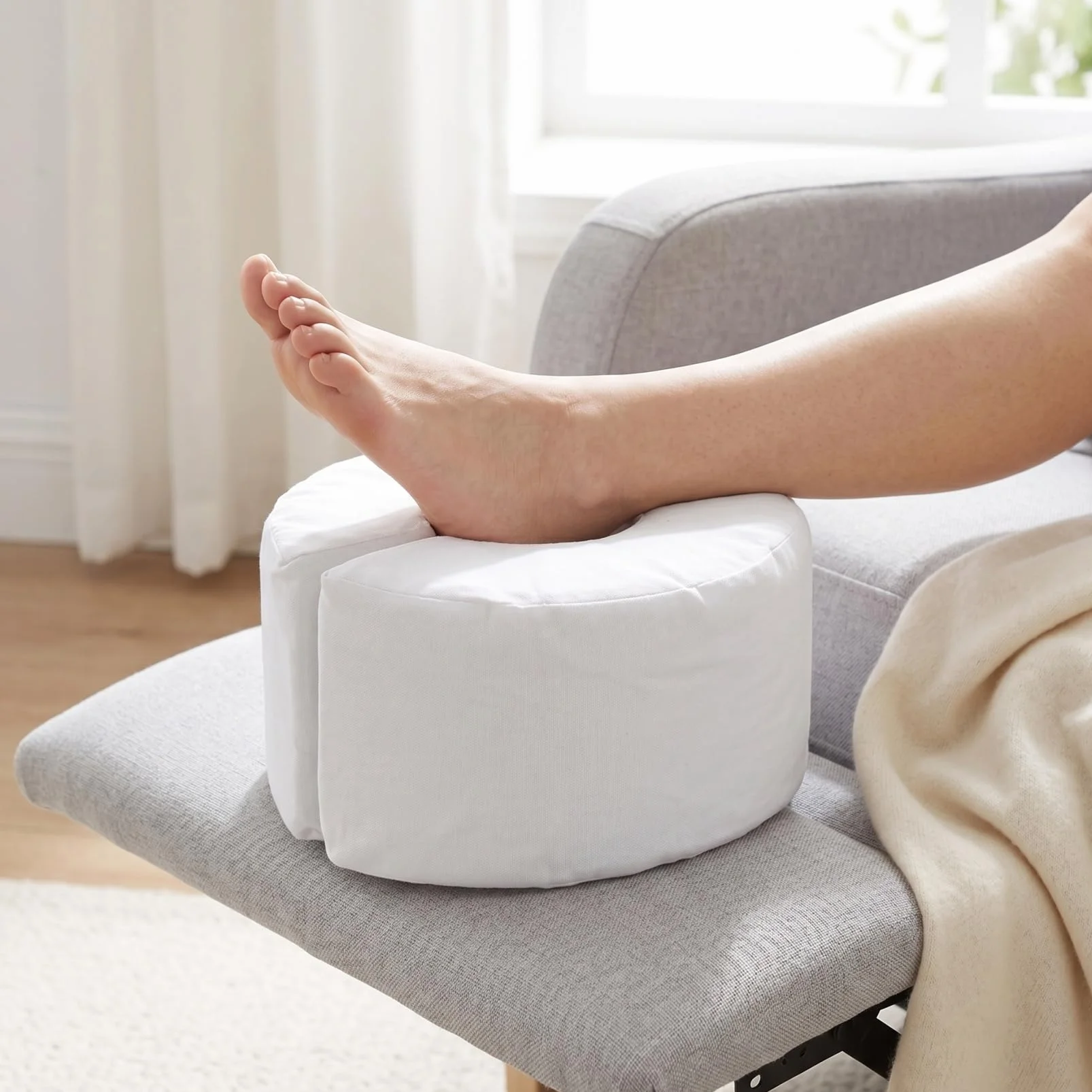 Cuscino Elevazione Piede Antidecubito 6.69x6.69x3.94 Pollici Supporto Gambe Caviglie 2 Pezzi