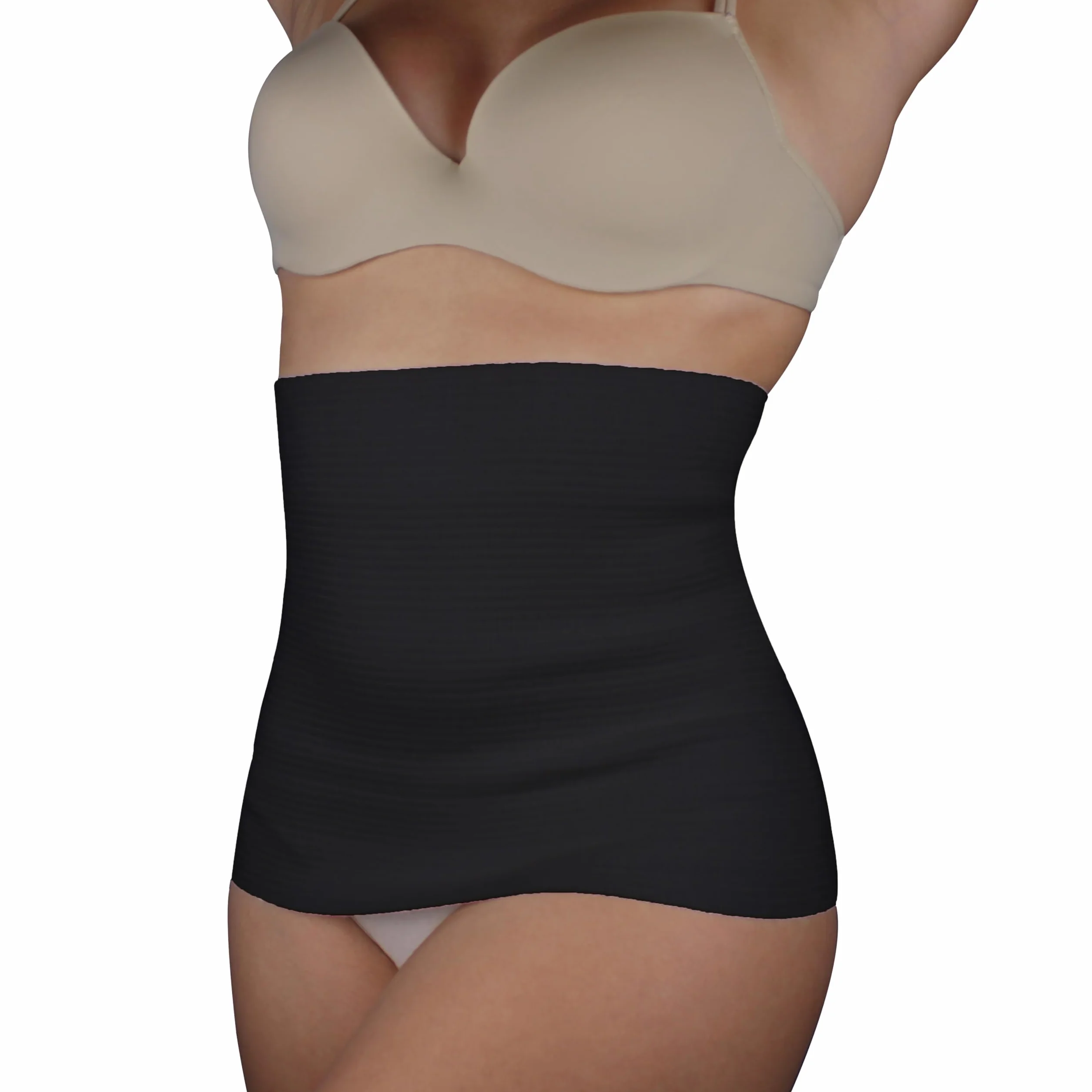 Leedya Pancera in Lana 43% Riscaldante Contenitiva Donna e Uomo Invernale - Calda Fascia Lombare Supporto Schiena Protezione e Sostegno - Panciera maschile e femminile Ortopedica Unisex (Nera, S)