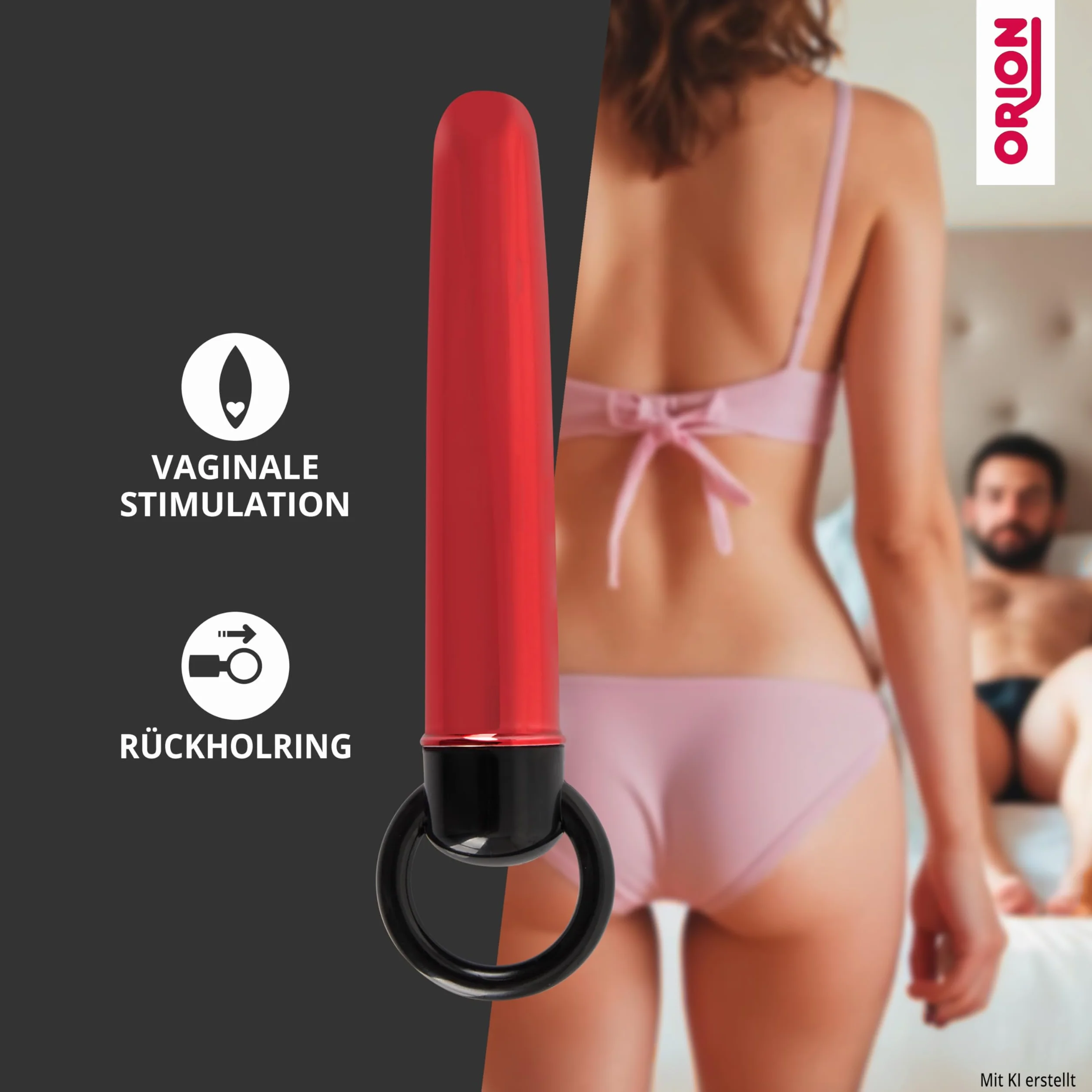 Orion Vibrator Vibe – stimolatore liscio per donne, vibratore discreto dal design metallico, semplice massaggiatore da portare con sé.