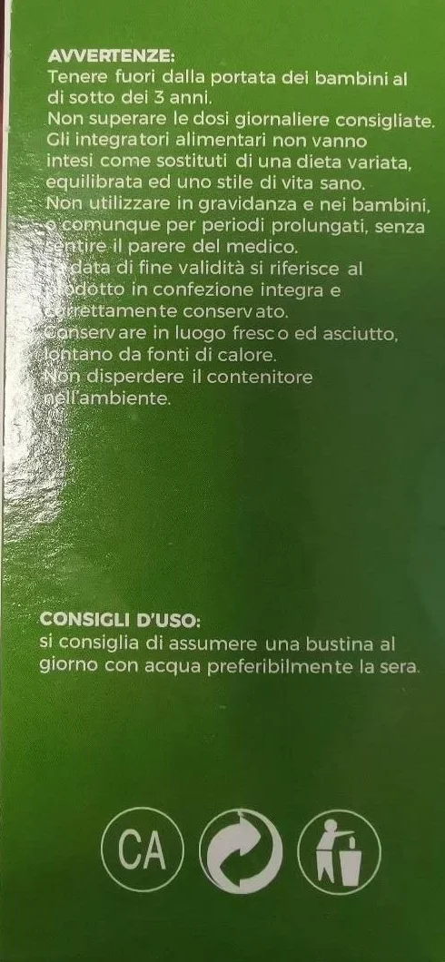 RIPROVIR integratore alimentare in bustine solubili con Tribulus, Astragalo, L-Carnitina, Zinco, Selenio, Coenzima Q10