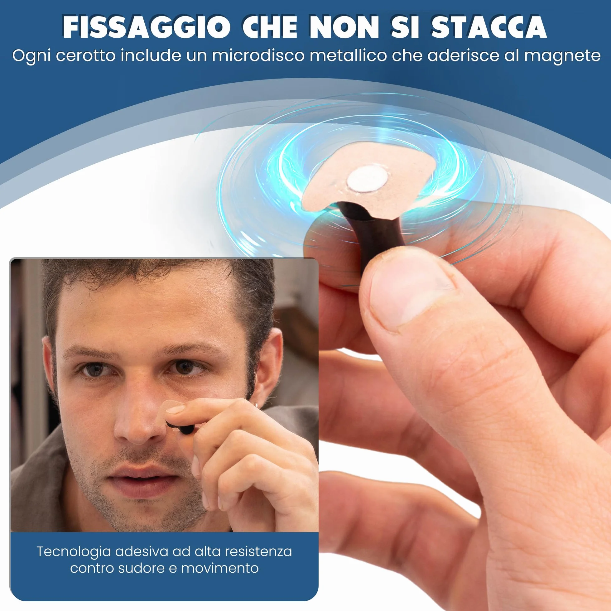 HASLOM Cerotti Nasali Magnetici Ricariche 60 Pezzi 30 Giorni