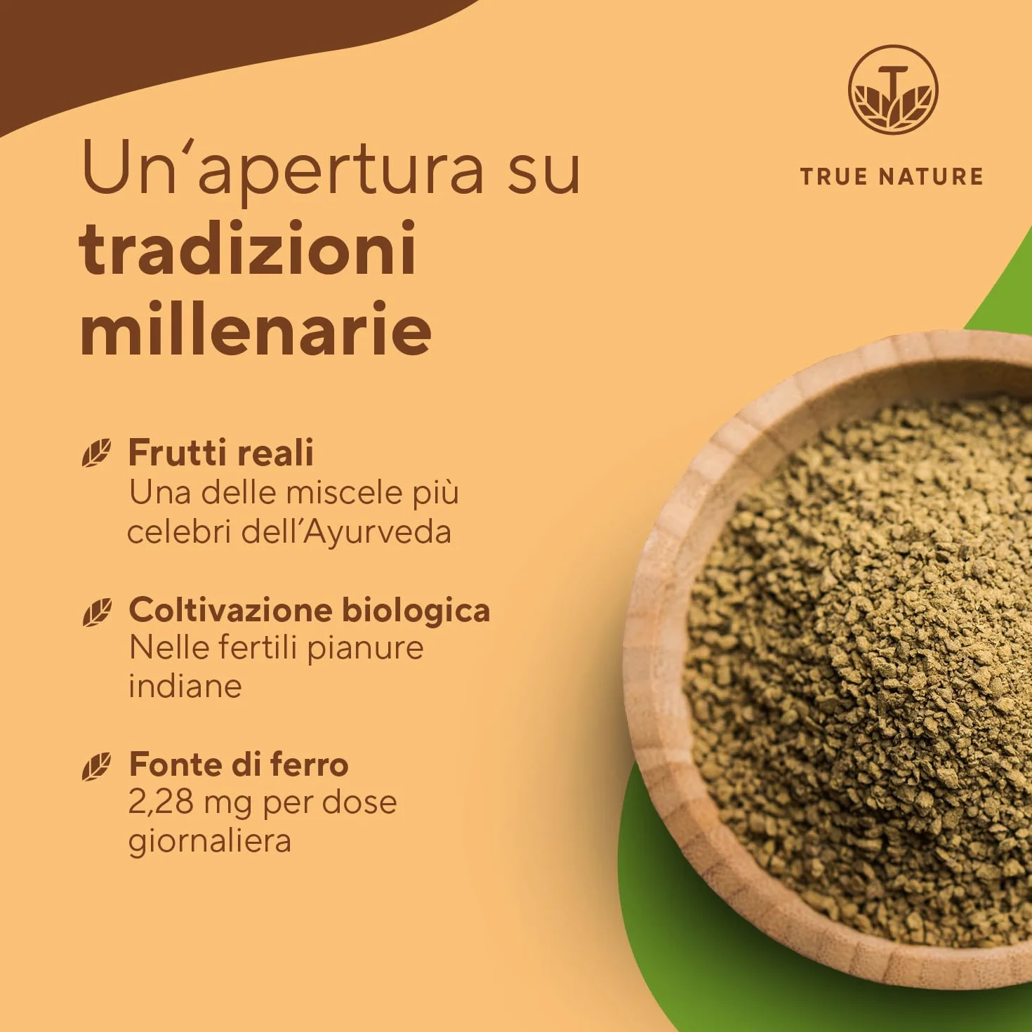 Triphala Bio - 360 Capsule - 2000 mg Dose giornaliera (Alto dosaggio) - Triphala capsule di qualità premium dall'India India - Senza additivi, Testato in laboratorio, produzione tedesca - TRUE NATURE