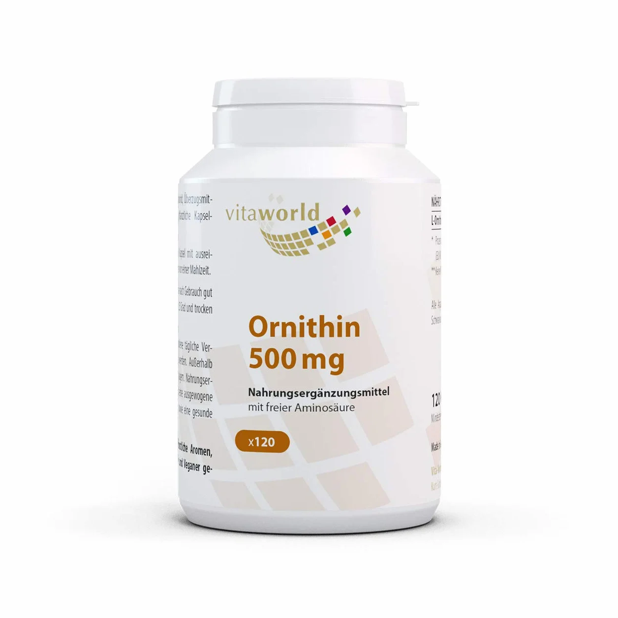 Vita World L-Ornitina 500mg 120 Capsule
