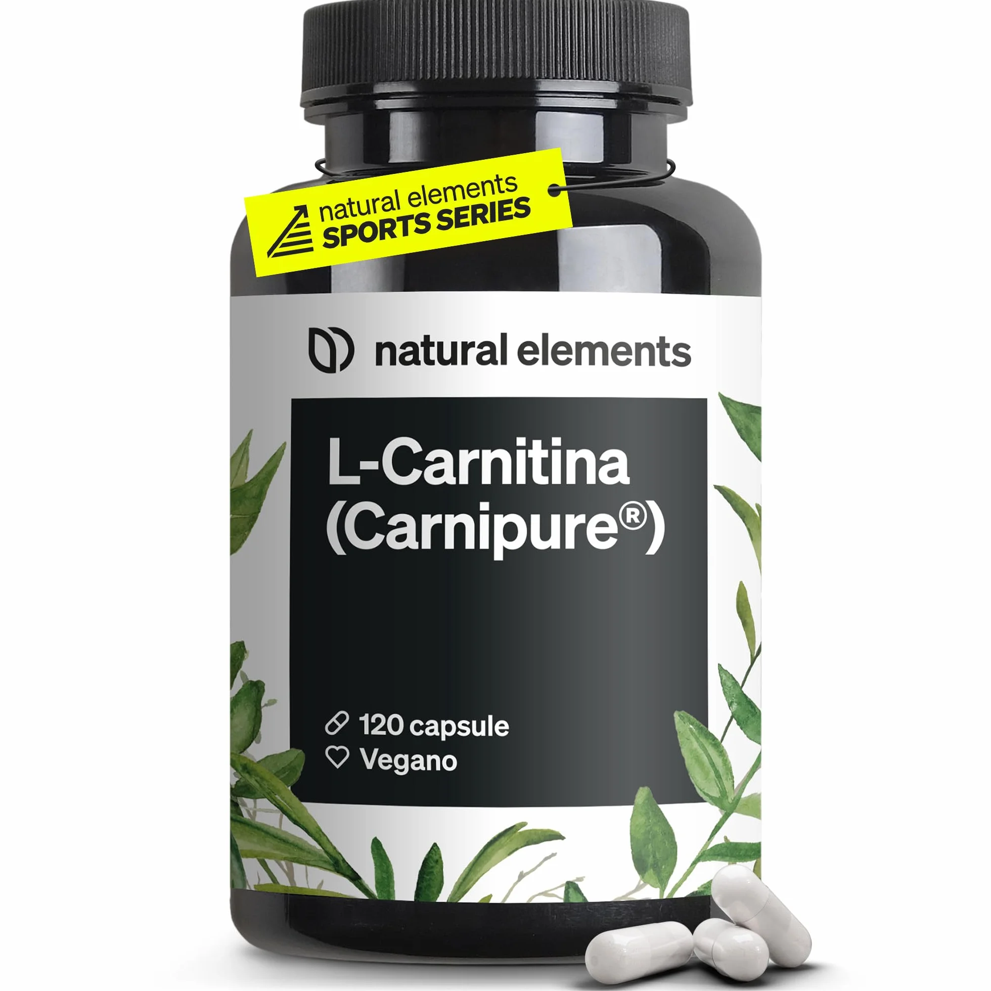 L-Carnitina 2000 con Carnipure, 2000 mg di L-carnitina per Dose Giornaliera, 120 Capsule Vegan, ad Alto Dosaggio e Senza Additivi, Prodotto e Testato in Laboratorio in Germania