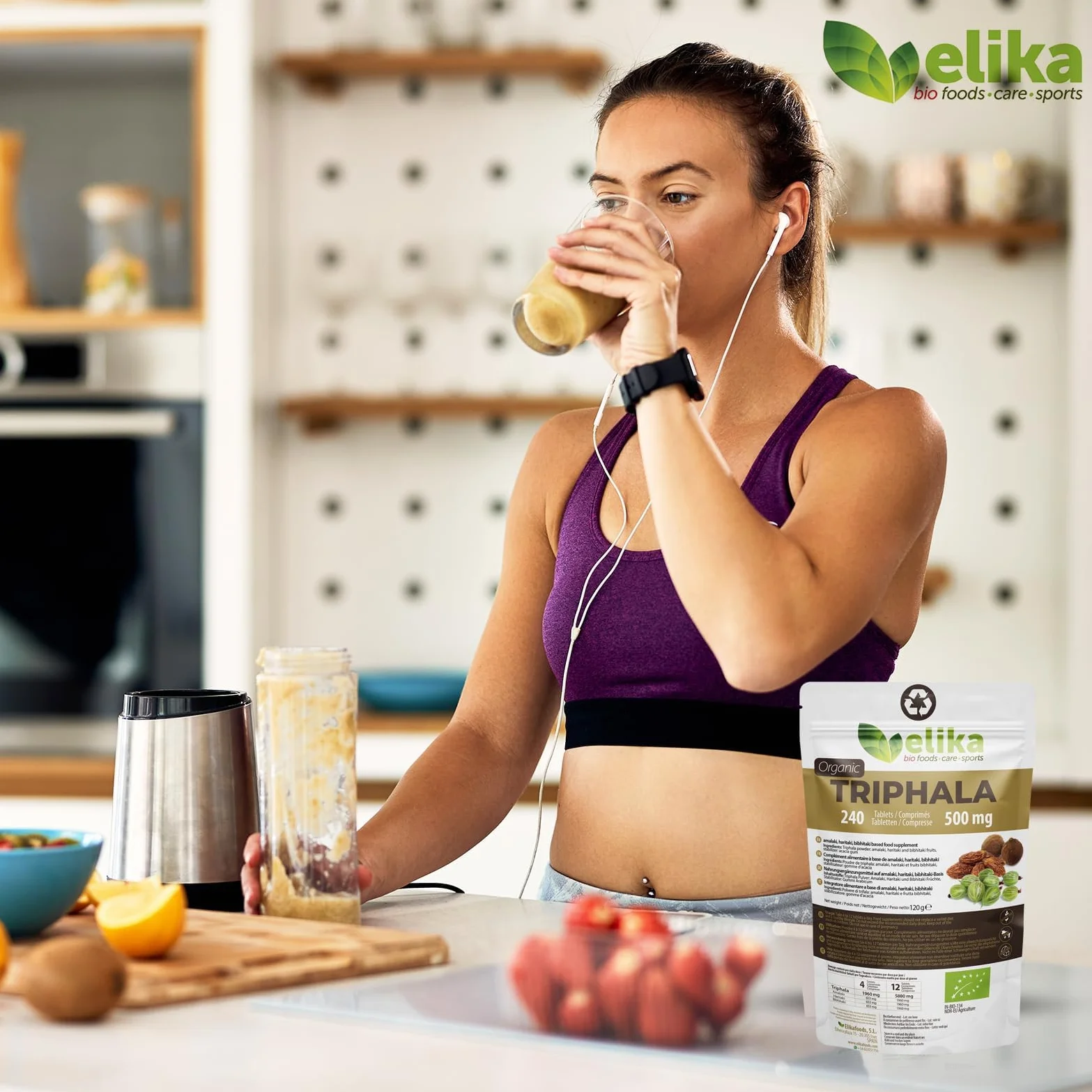 Triphala Elikafoods BIOLOGICA.240 compresse!!! Lassativo naturale aiuta contro la stitichezza. Lassativo naturale combatte la stitichezza. Compresse naturali costipazione, transito intestinale -