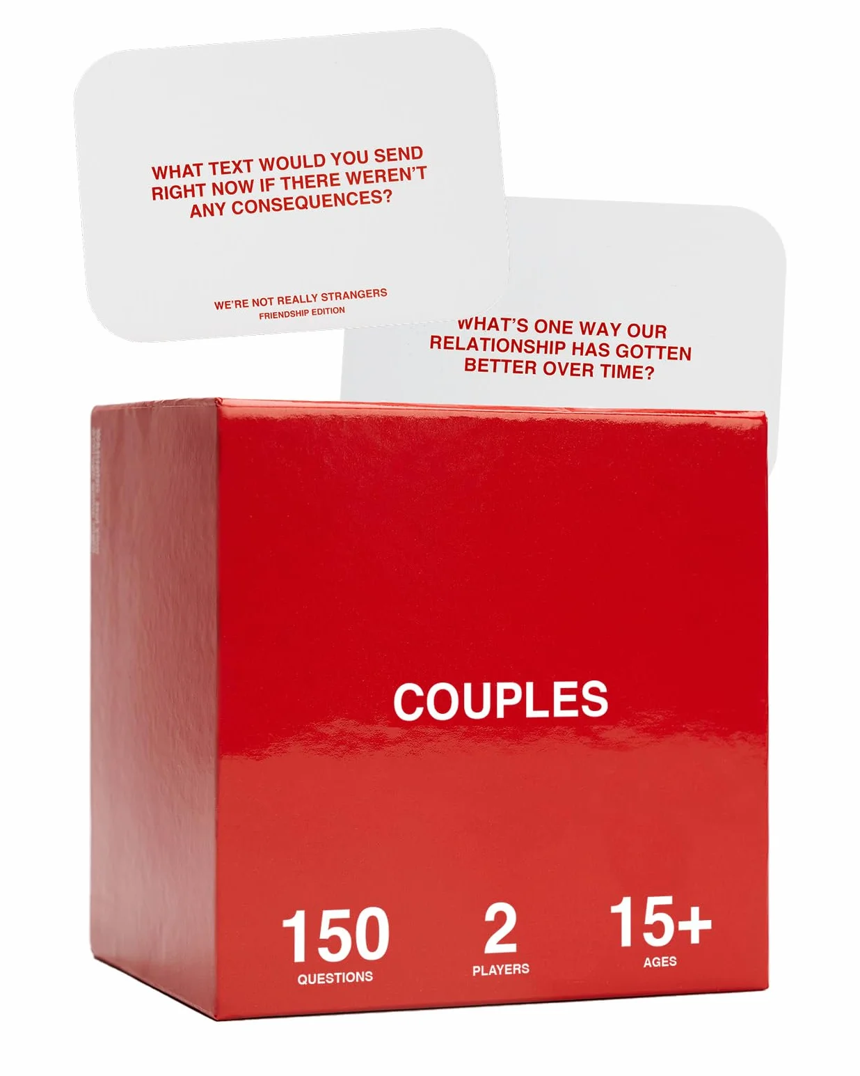 WE'RE NOT REALLY STRANGERS Gioco di carte edizione per coppie, 150 carte di conversazione per coppie, adulti e adolescenti, gioco a 2 giocatori per appuntamenti serali, serate di gioco e feste, età.