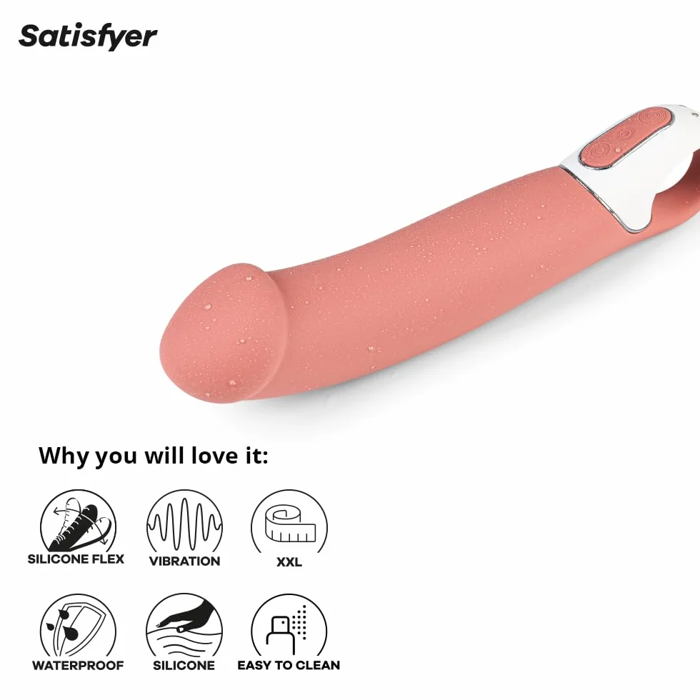 Vibratore Satisfyer G-Spot Vibes-Master | Dildo e vibratore per lei | Stimolazione clitoridea potente e silenziosa | Toy estremamente erotico | Stimolatore personale | Impermeabile (IPX7)